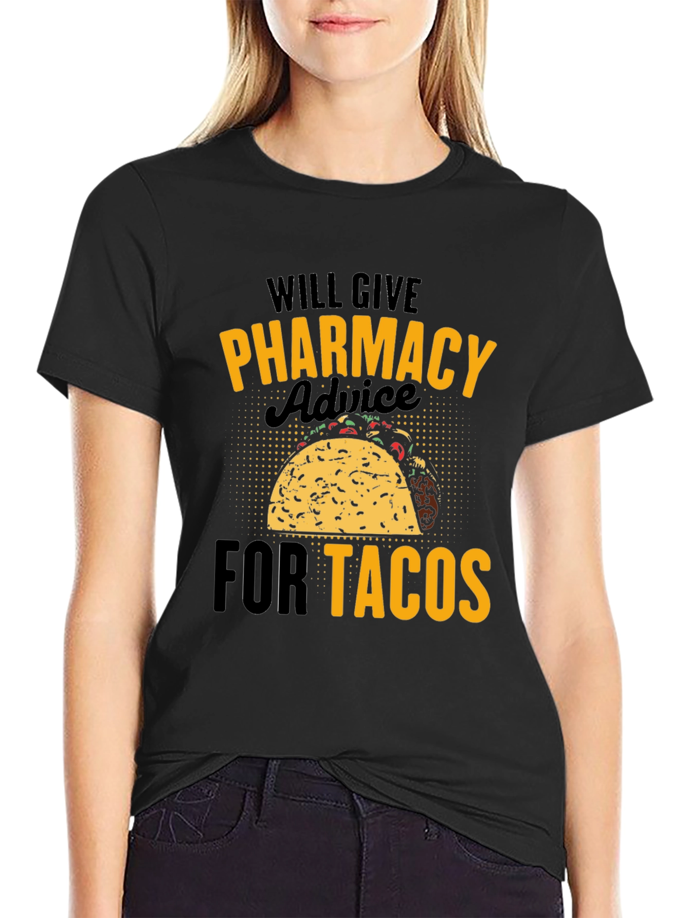 Pharmacy Advice for Tacos Graphic T-Shirt