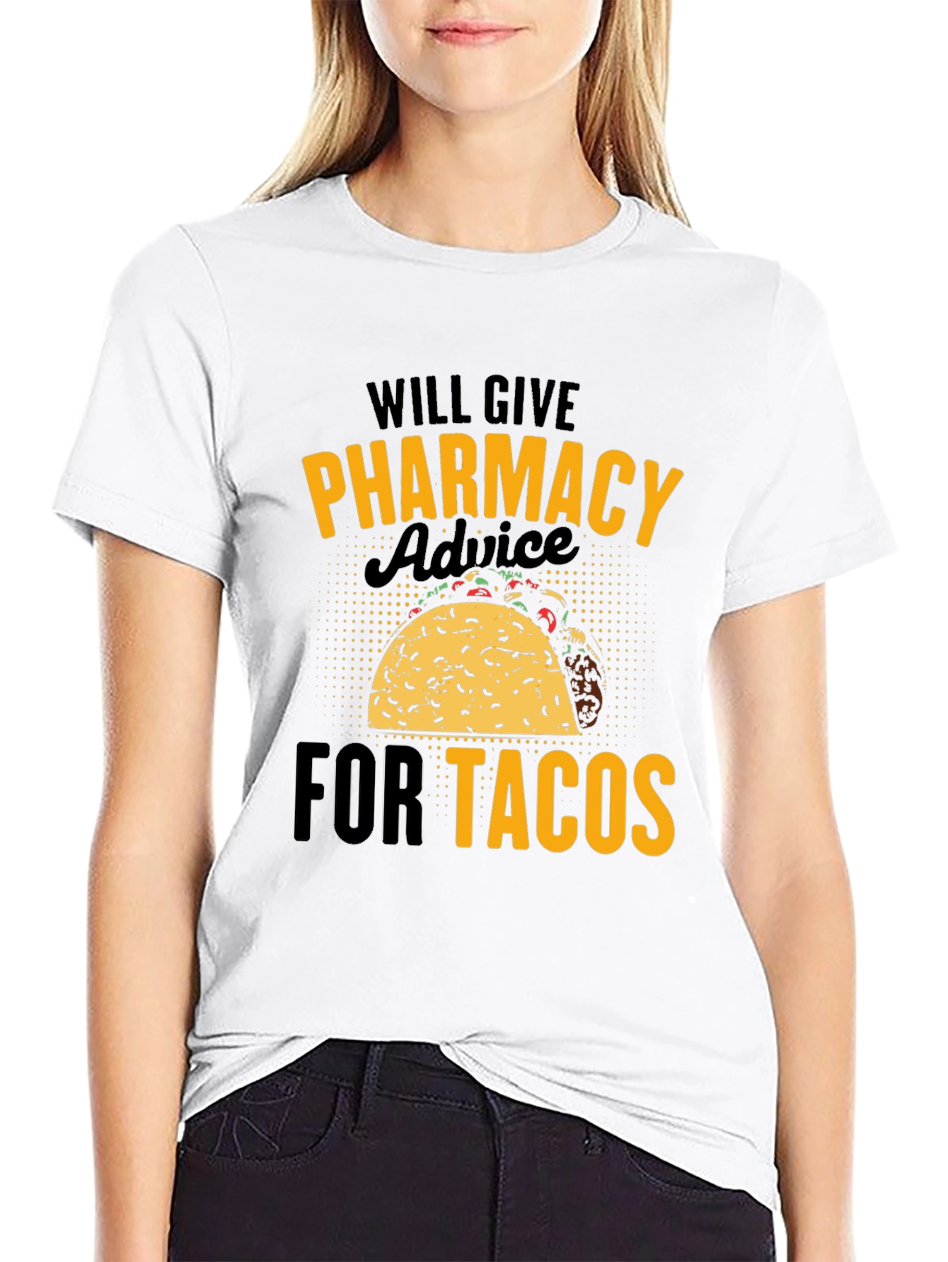 Pharmacy Advice for Tacos Graphic T-Shirt