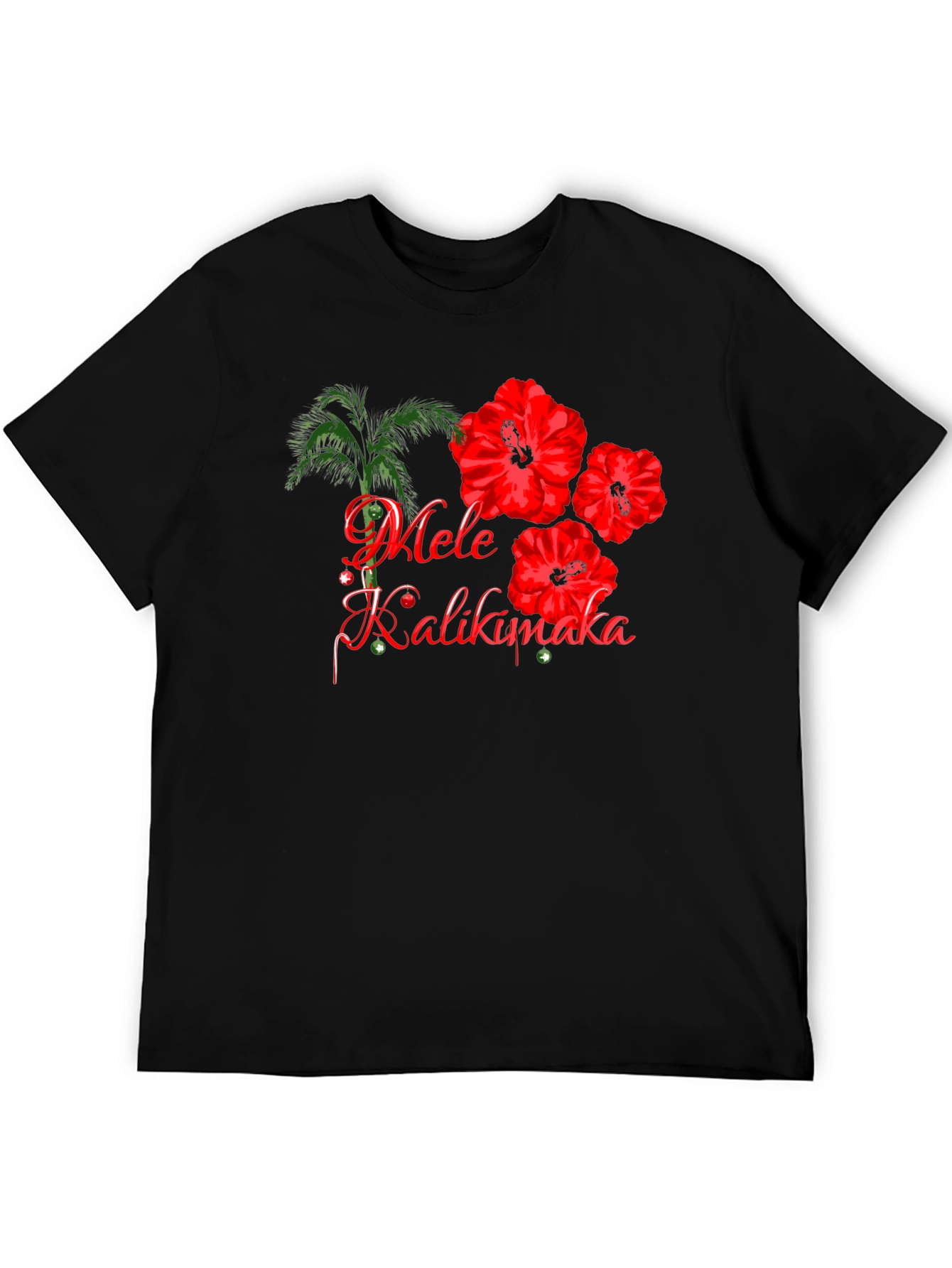 Mele Kalikimaka Graphic Tee - Hawaiian Christmas Shirt