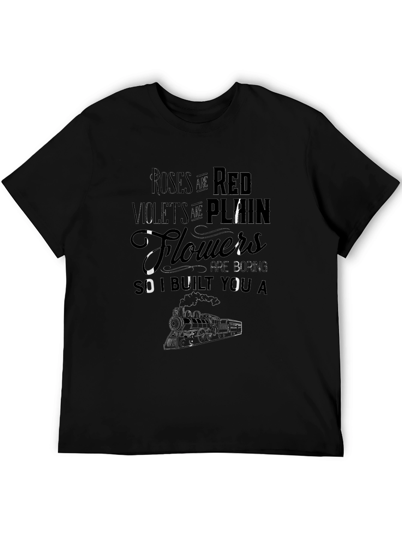Roses are Red Train T-Shirt - Unique Design
