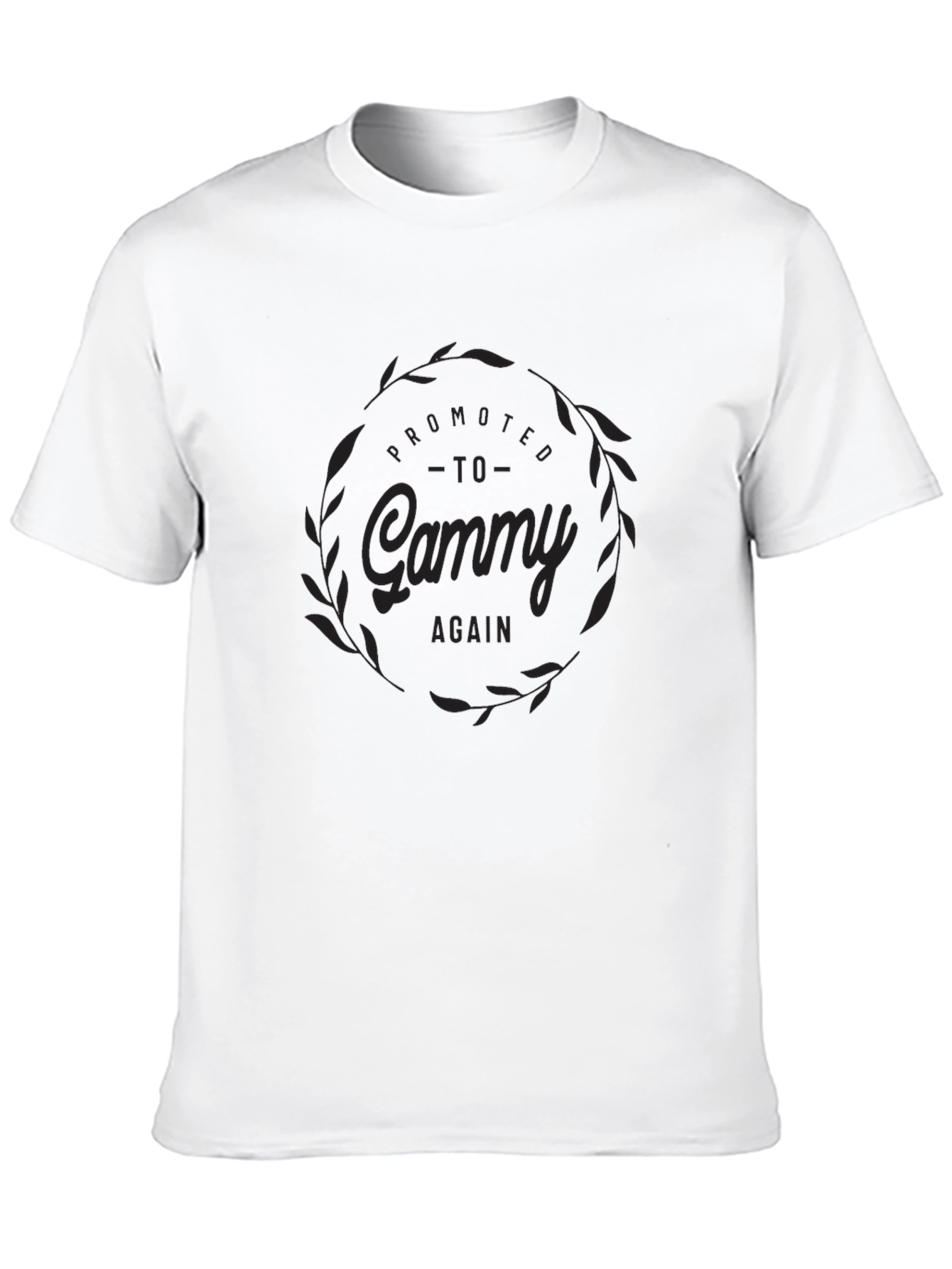 Promoted to Gammy Again - Black T-Shirt
