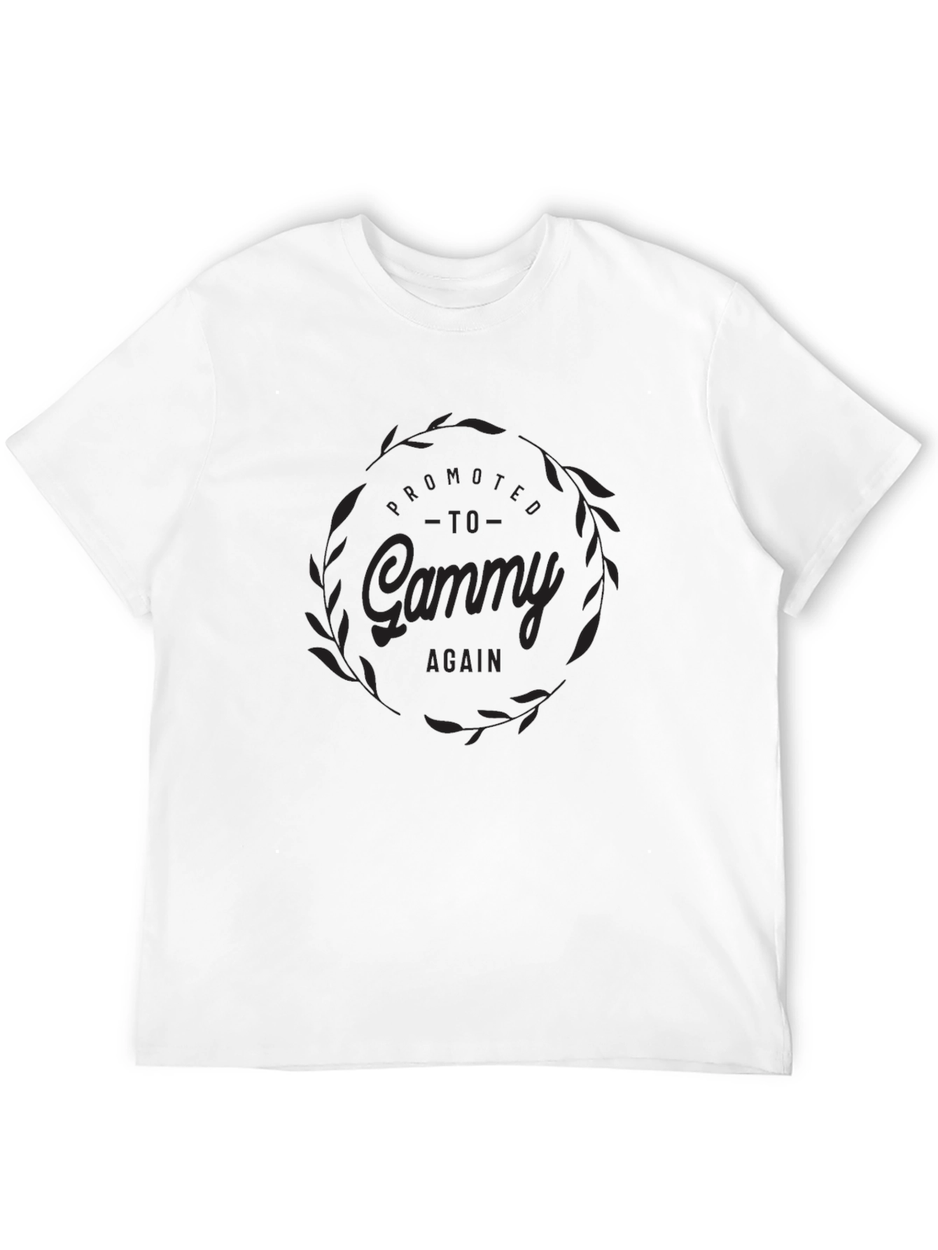 Promoted to Gammy Again - Black T-Shirt