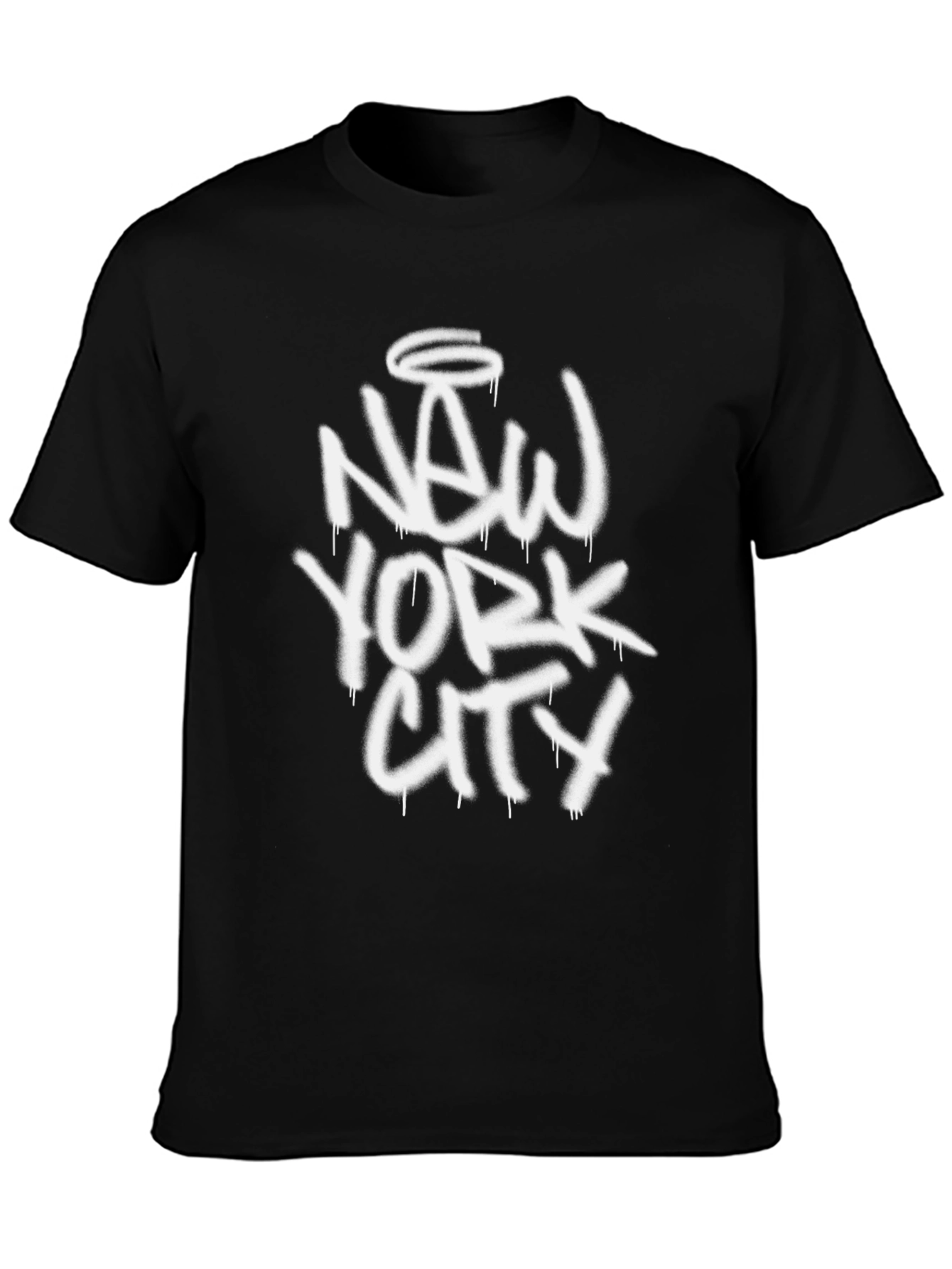 NYC Graffiti Style Black T-Shirt