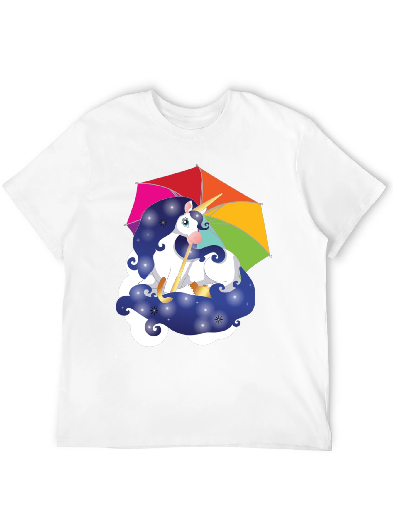 Unicorn Rainbow Umbrella Graphic Tee
