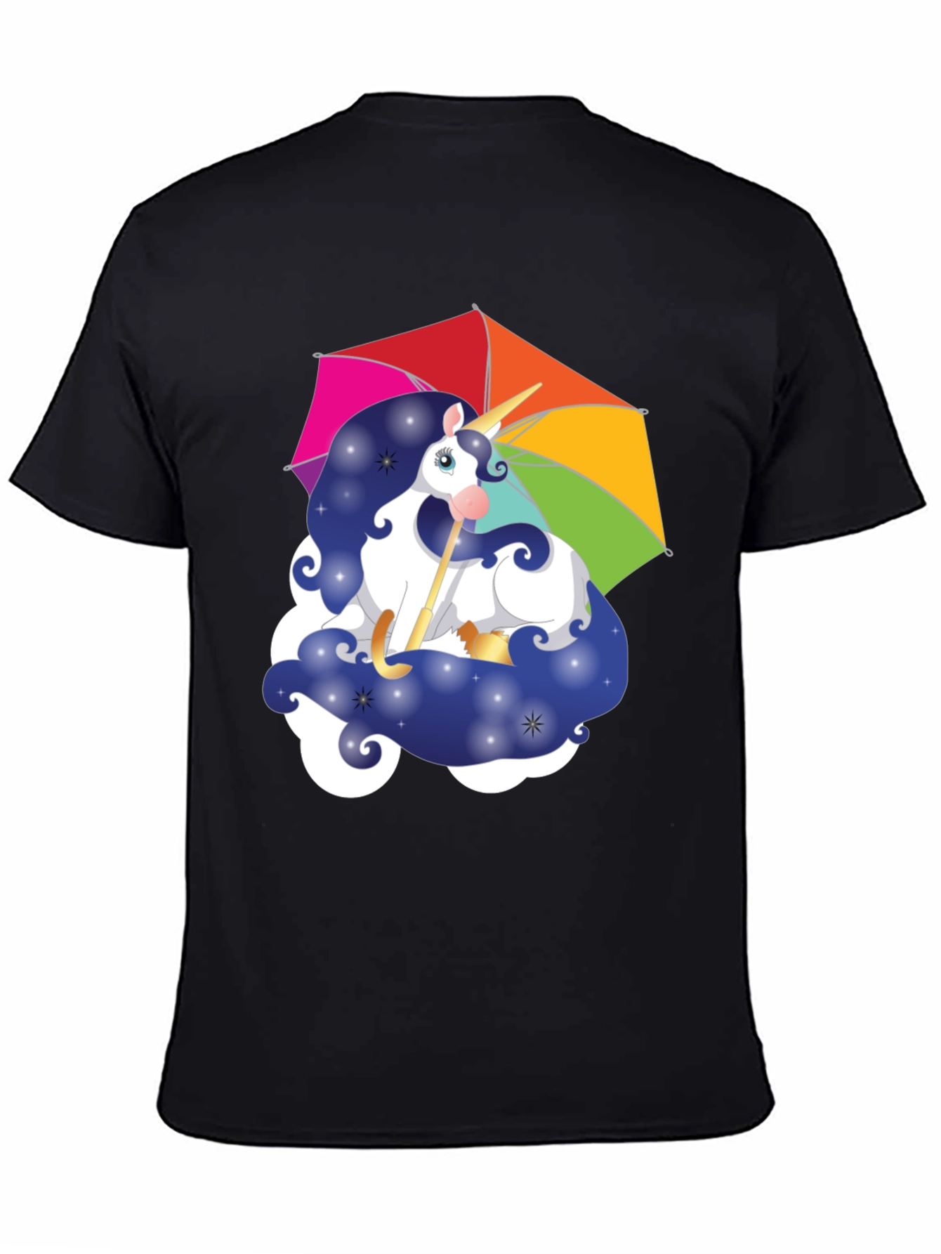 Unicorn Rainbow Umbrella Graphic Tee