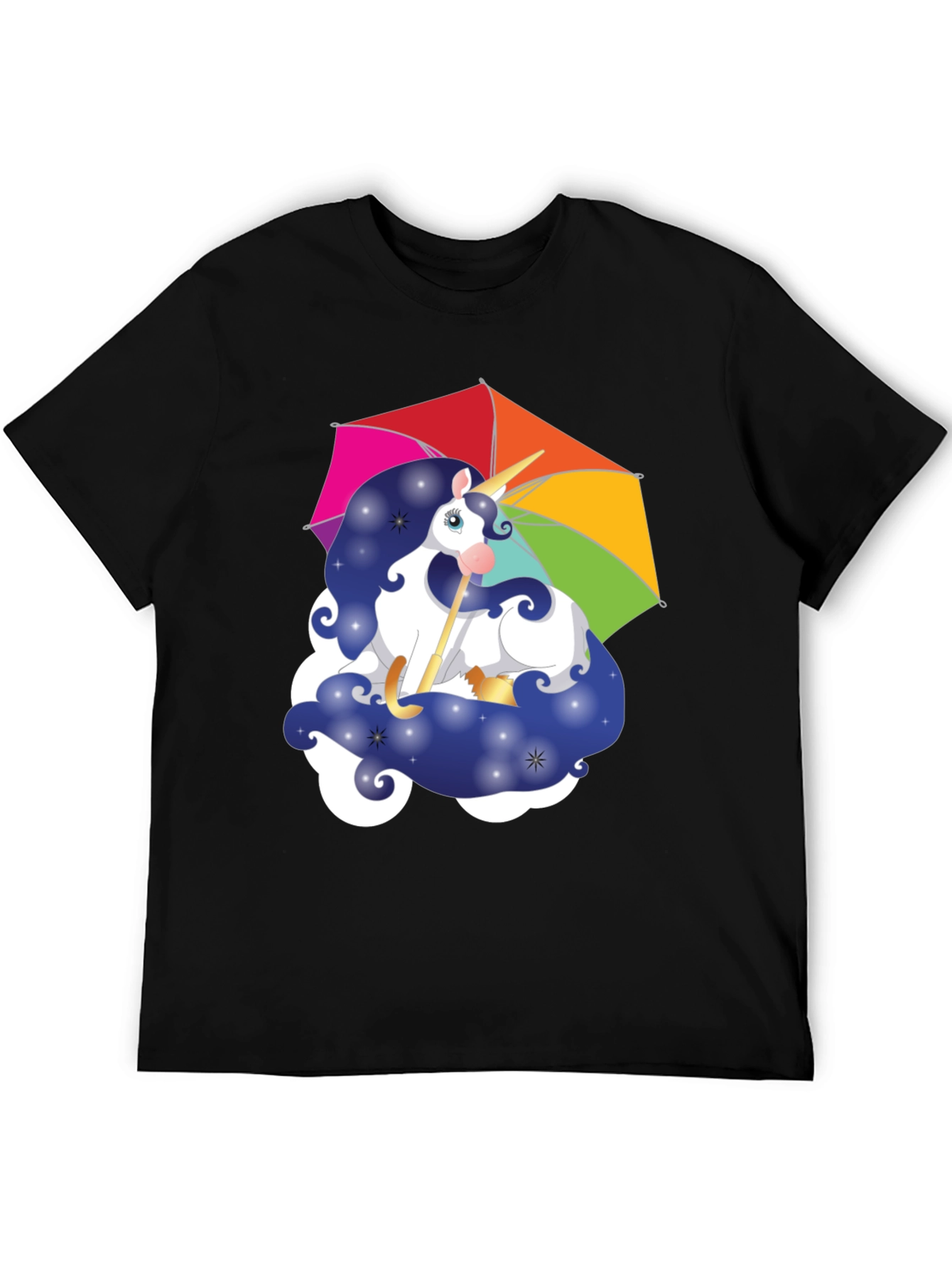 Unicorn Rainbow Umbrella Graphic Tee