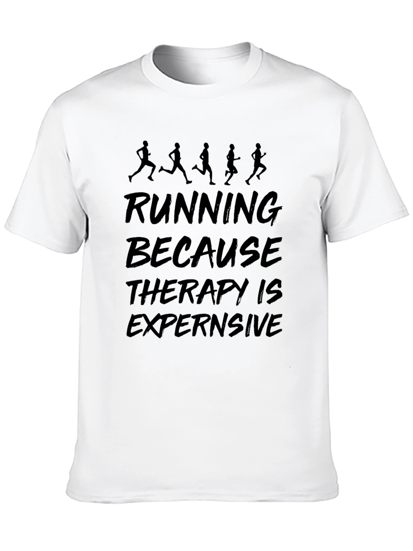 Running Therapy T-Shirt: Funny Exercise Tee