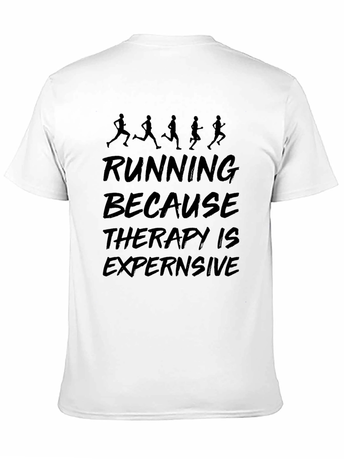 Running Therapy T-Shirt: Funny Exercise Tee