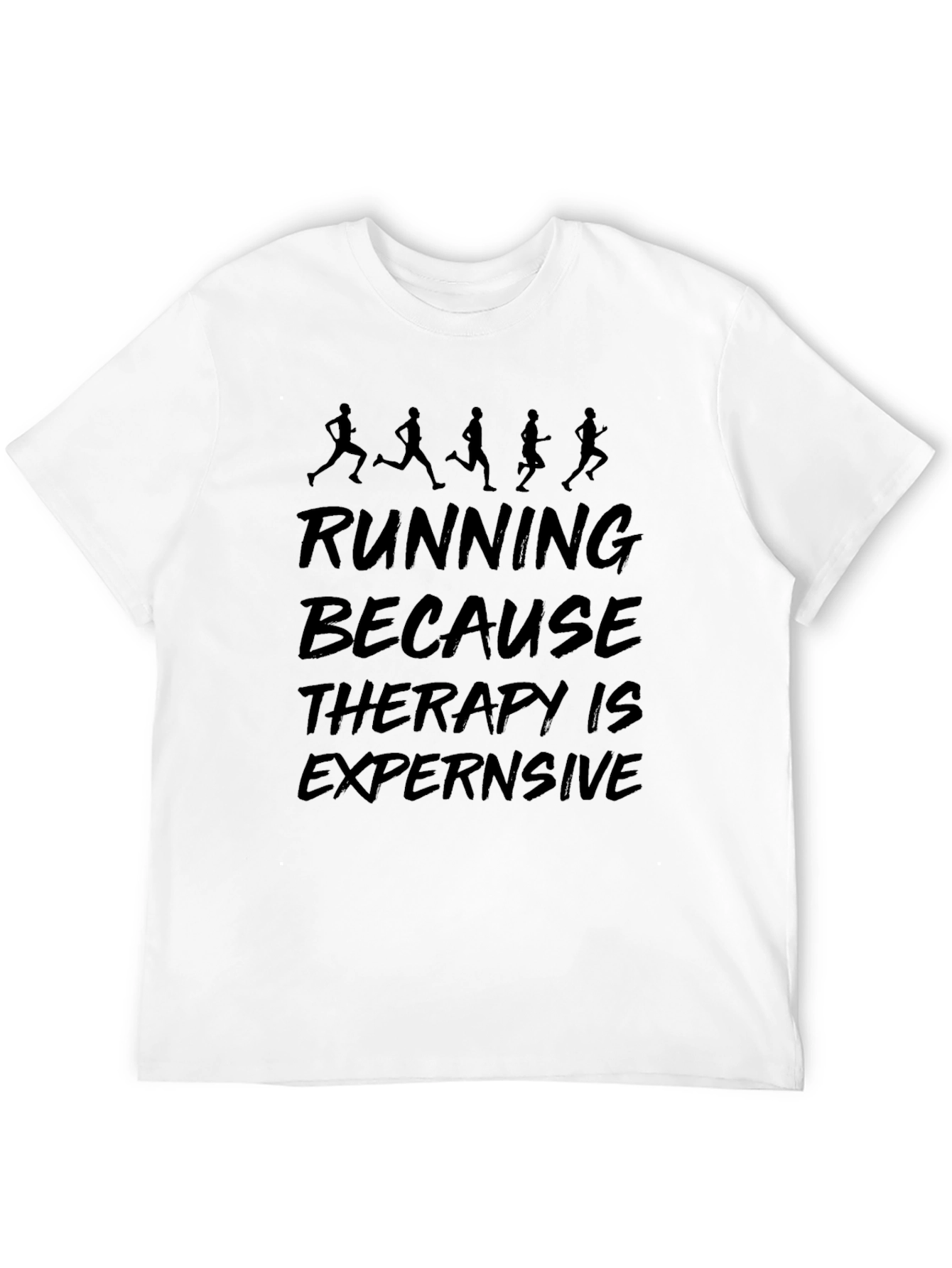 Running Therapy T-Shirt: Funny Exercise Tee