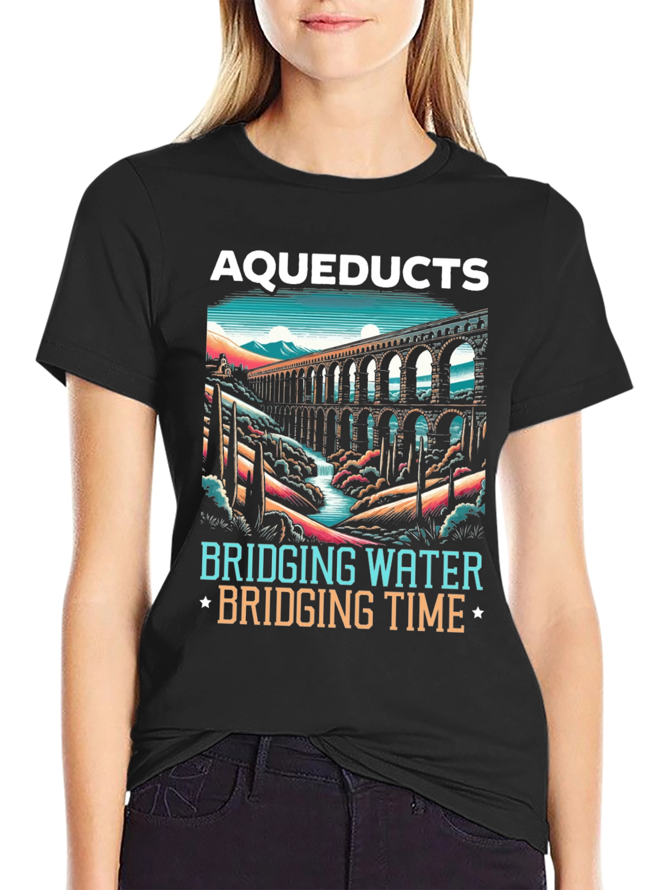Aqueducts Bridging Water & Time T-Shirt