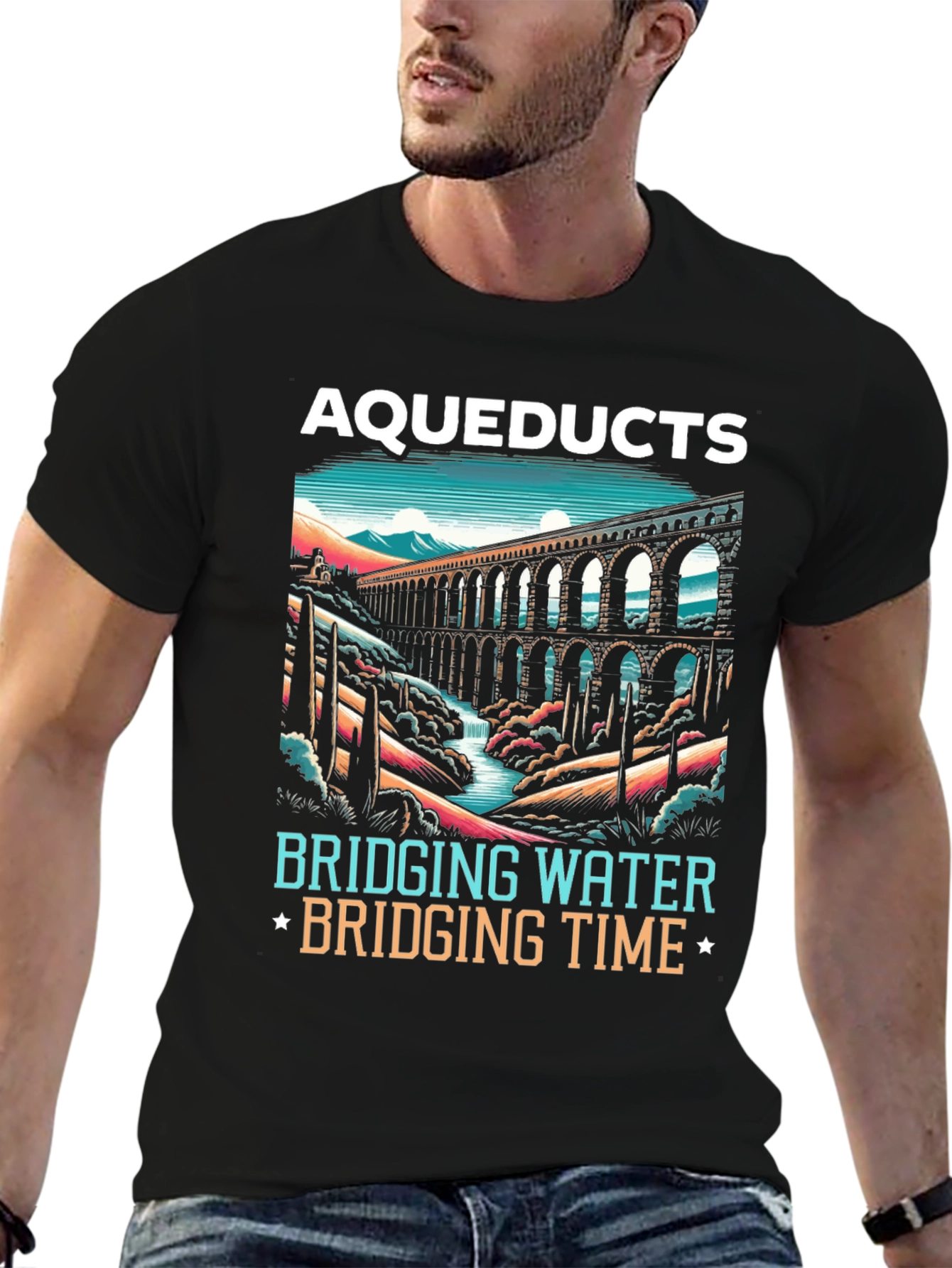 Aqueducts Bridging Water & Time T-Shirt