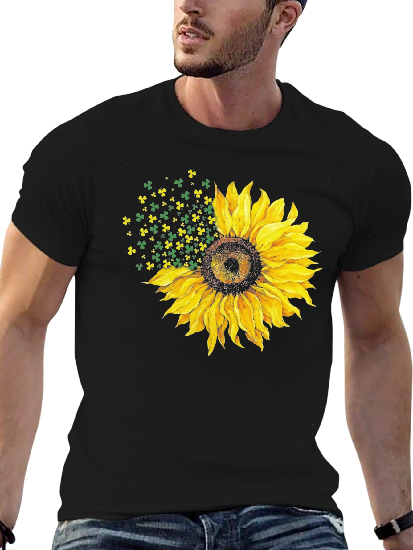 Shamrock Sunflower Graphic Tee