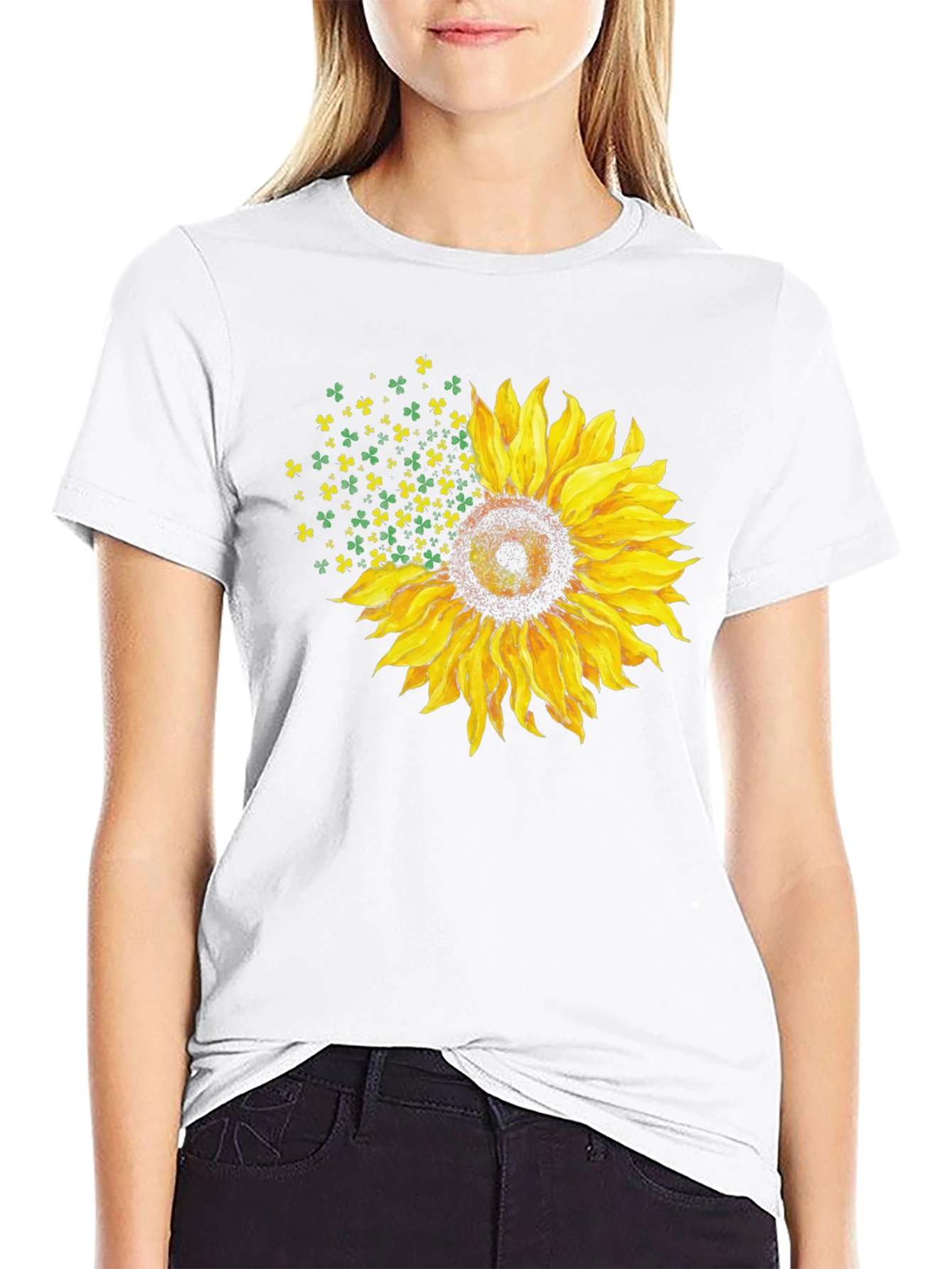 Shamrock Sunflower Graphic Tee