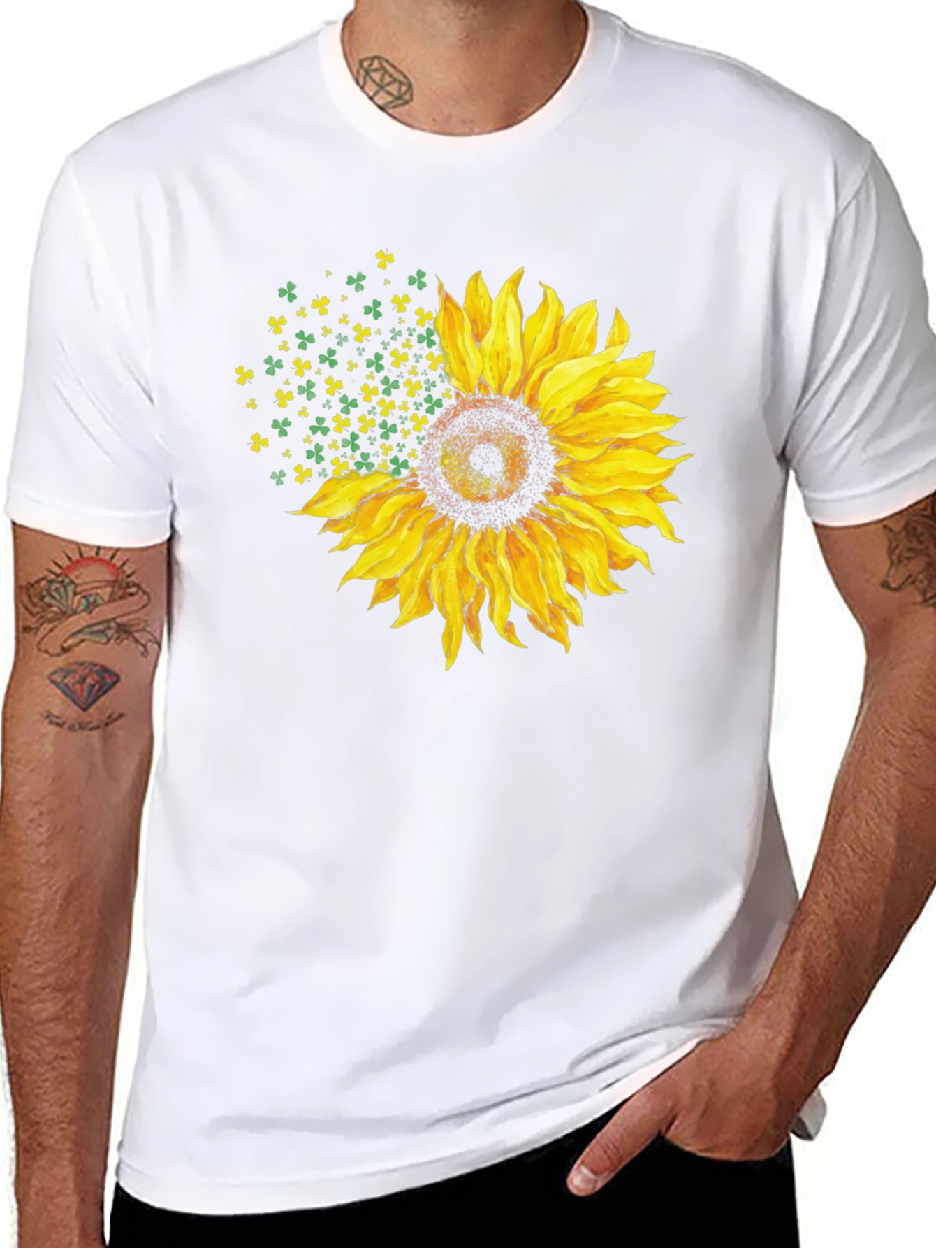 Shamrock Sunflower Graphic Tee