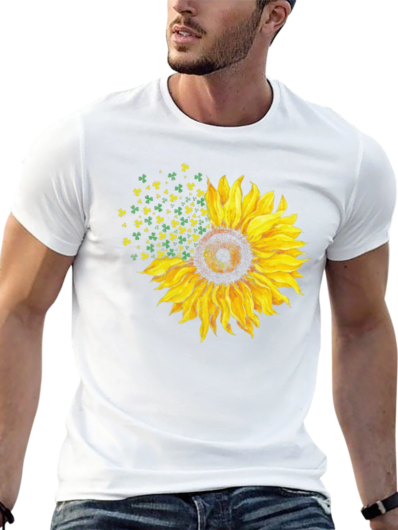 Shamrock Sunflower Graphic Tee
