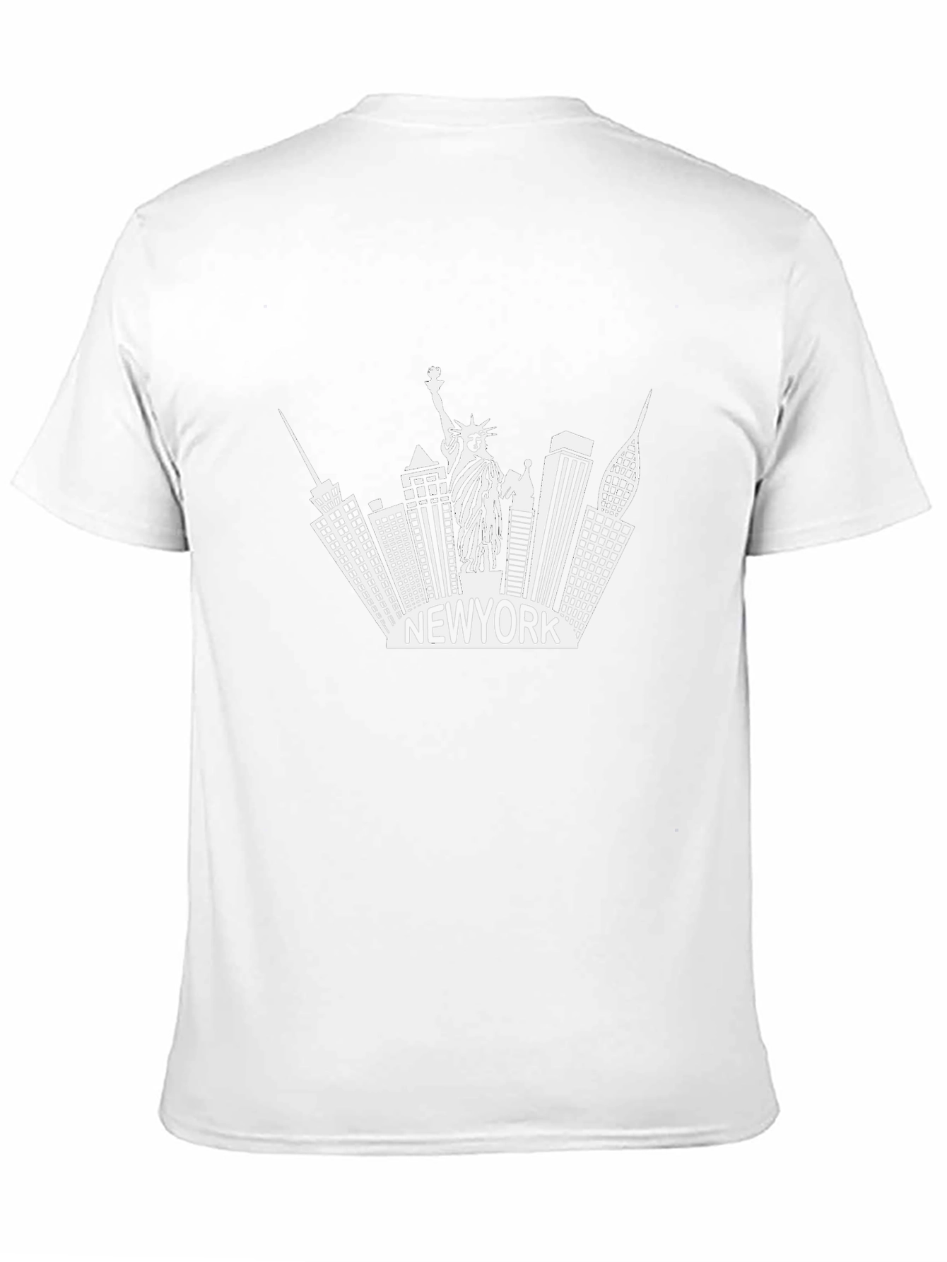 New York Skyline Graphic Tee - Black