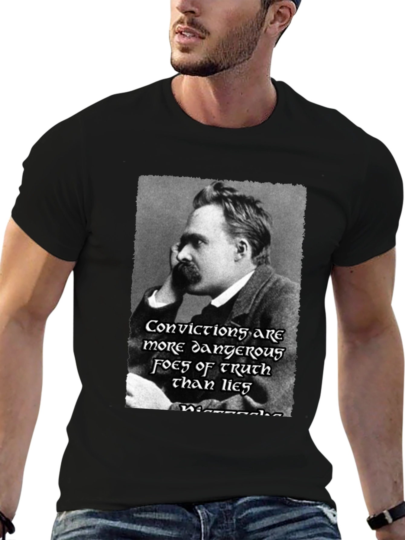 Nietzsche Quote T-Shirt - Dangerous Truth