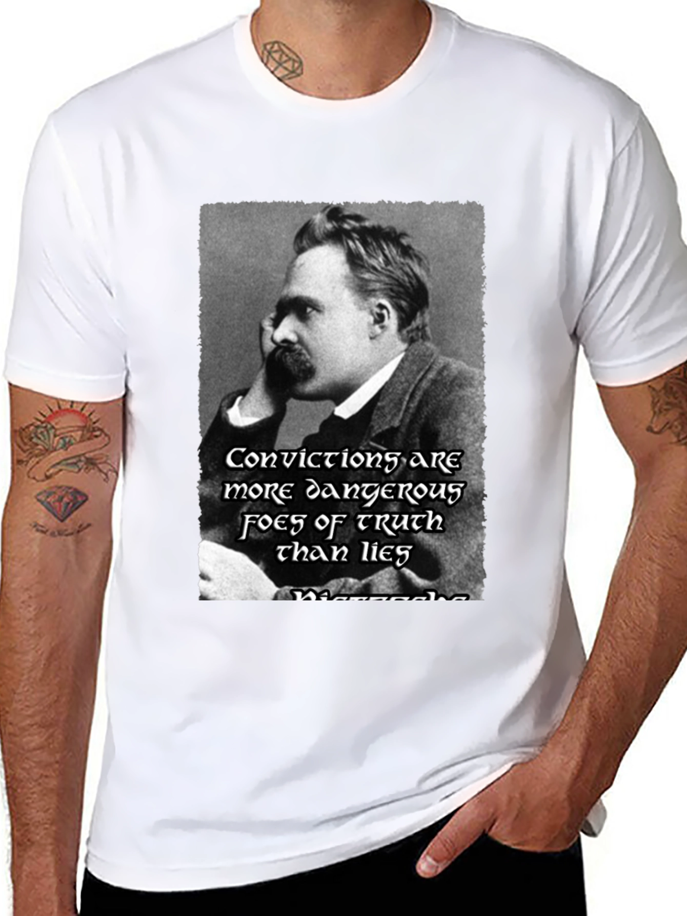 Nietzsche Quote T-Shirt - Dangerous Truth