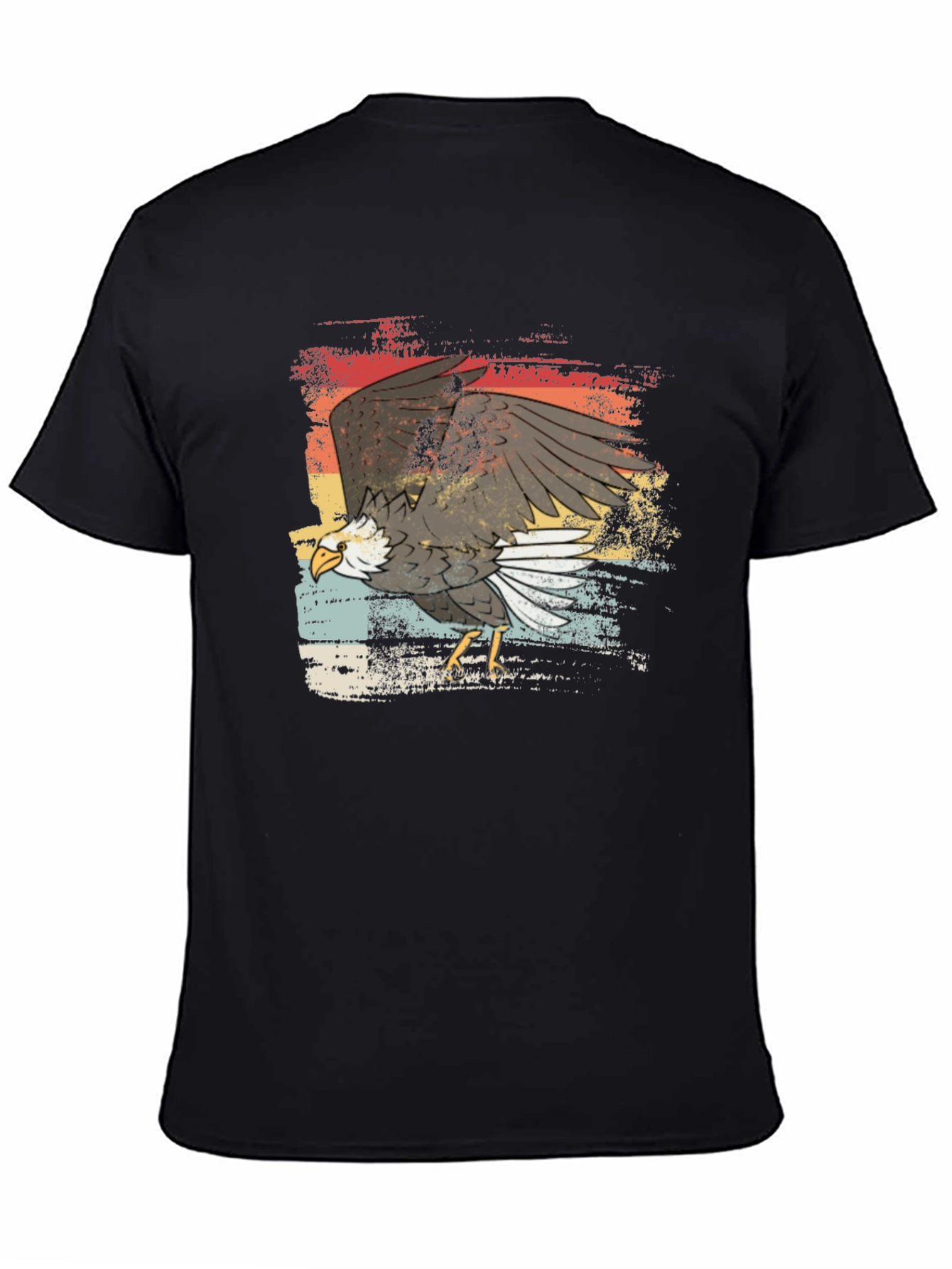Bald Eagle Graphic T-Shirt - Retro Style