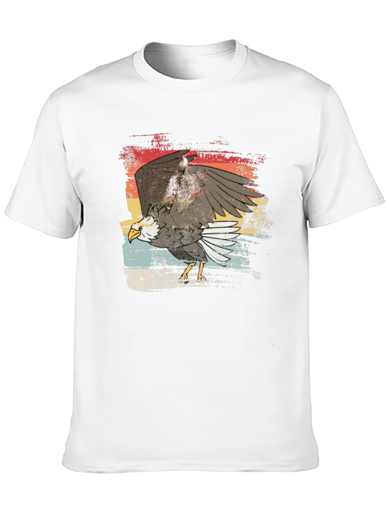 Bald Eagle Graphic T-Shirt - Retro Style