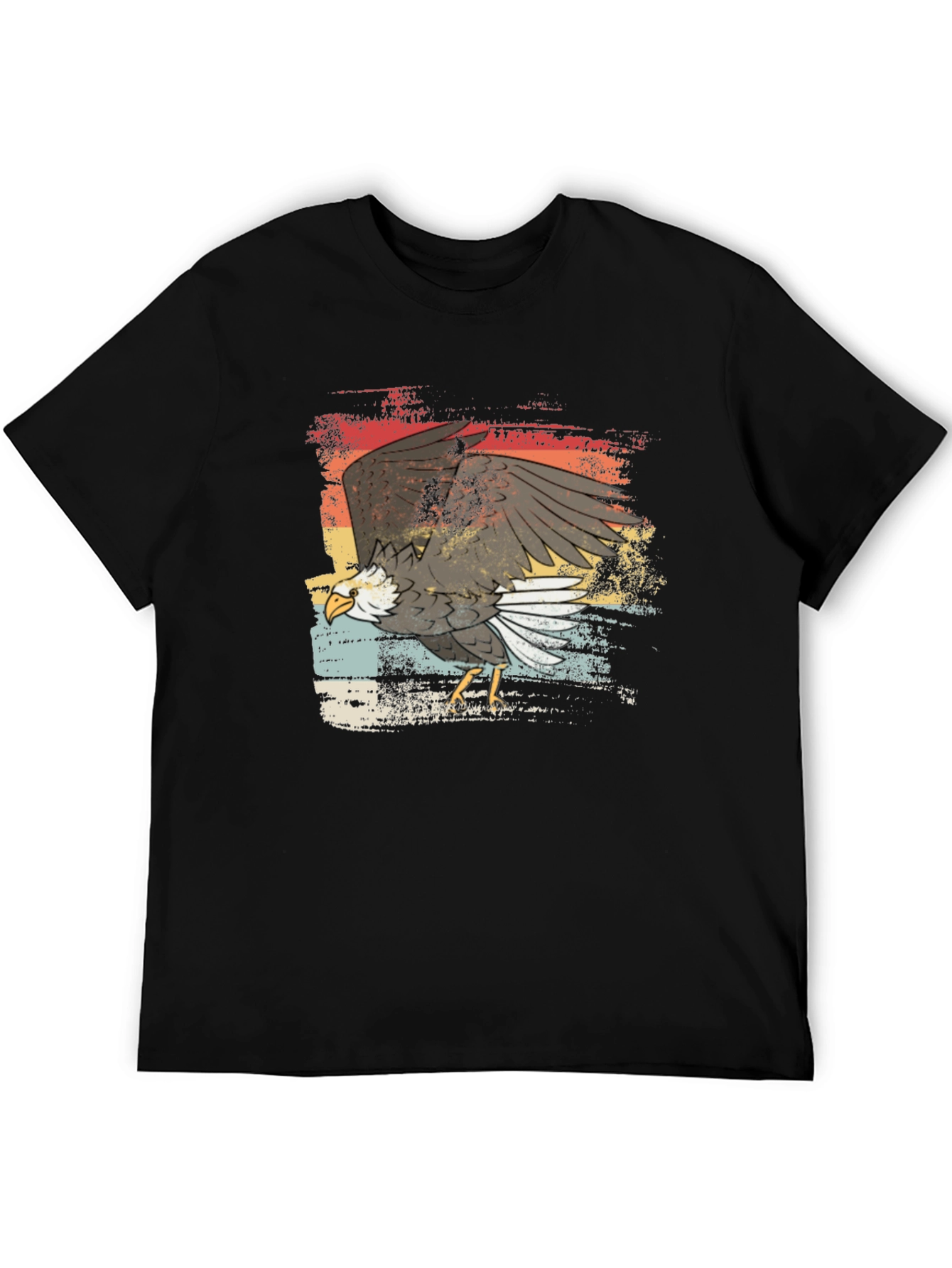 Bald Eagle Graphic T-Shirt - Retro Style