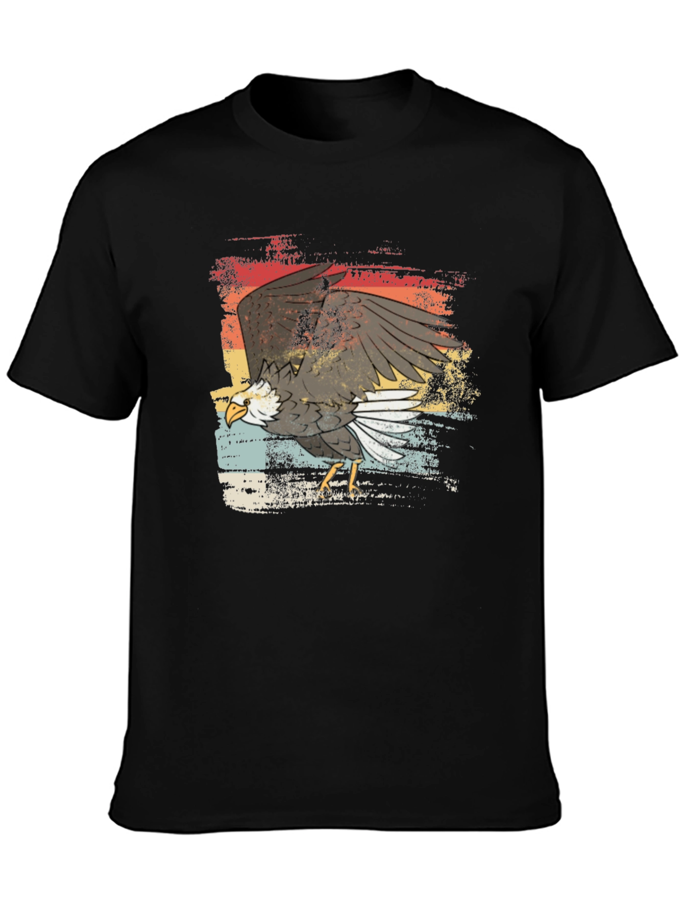Bald Eagle Graphic T-Shirt - Retro Style
