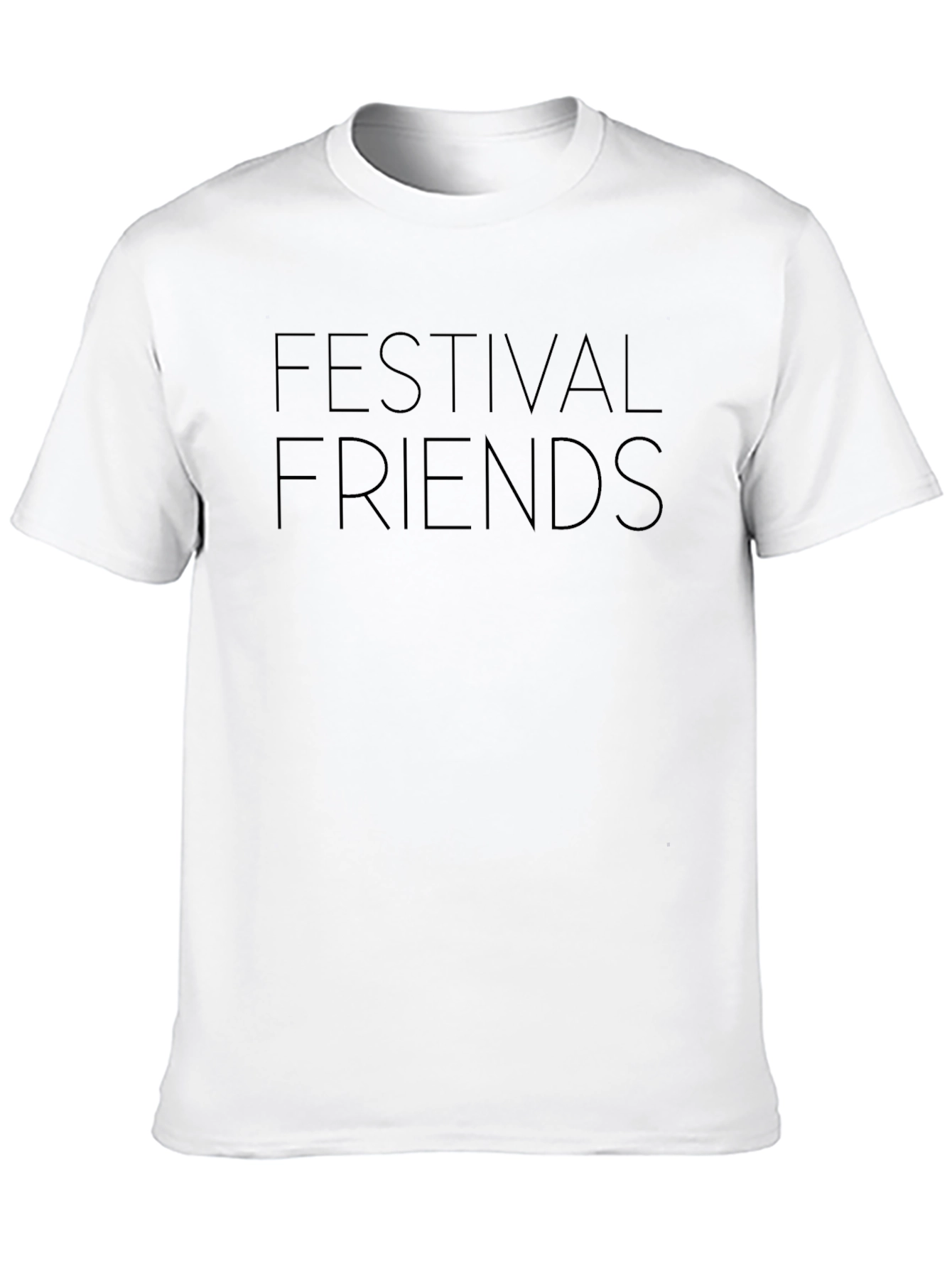 Festival Friends Black T-Shirt - Music Event Apparel