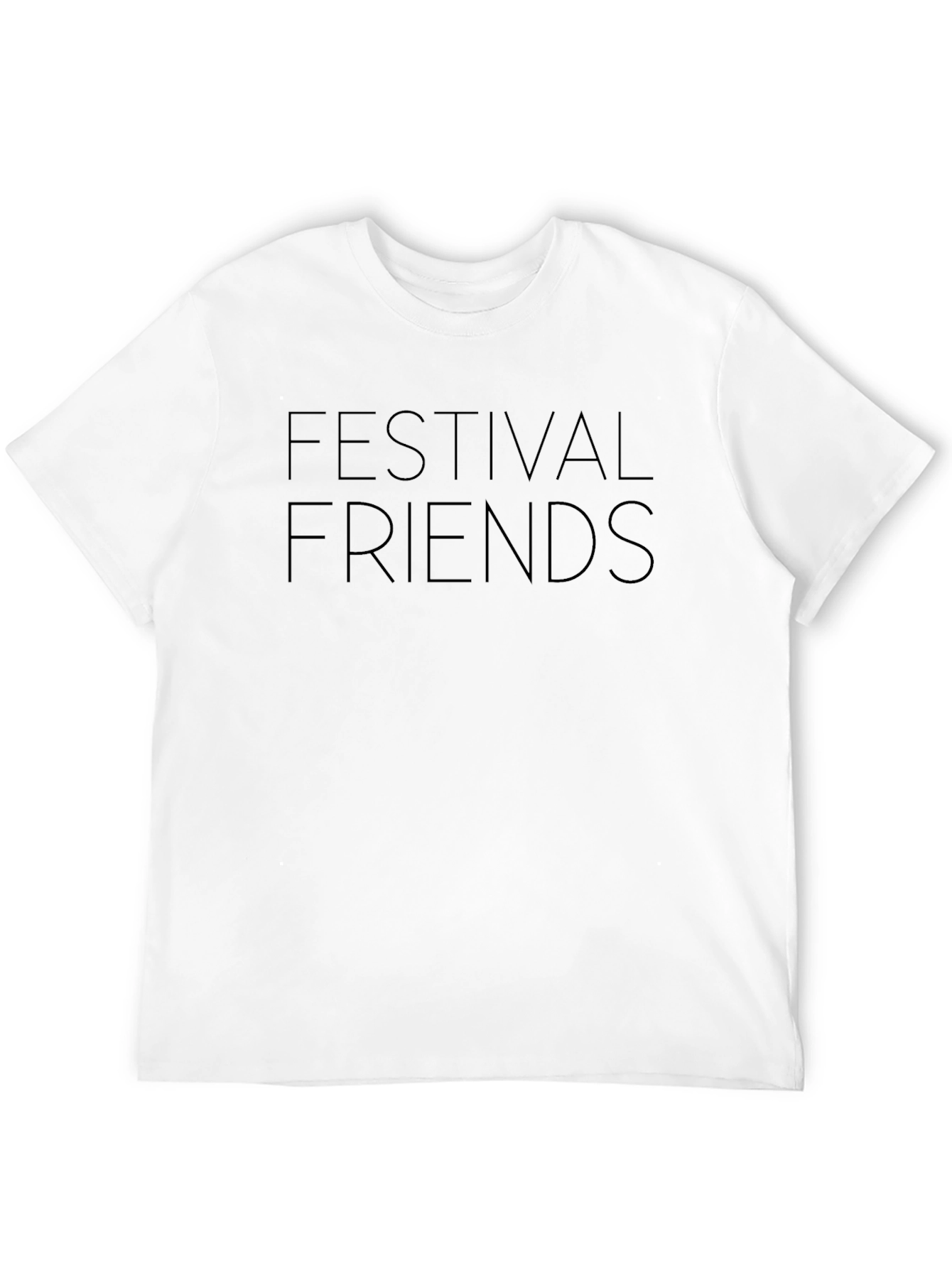 Festival Friends Black T-Shirt - Music Event Apparel