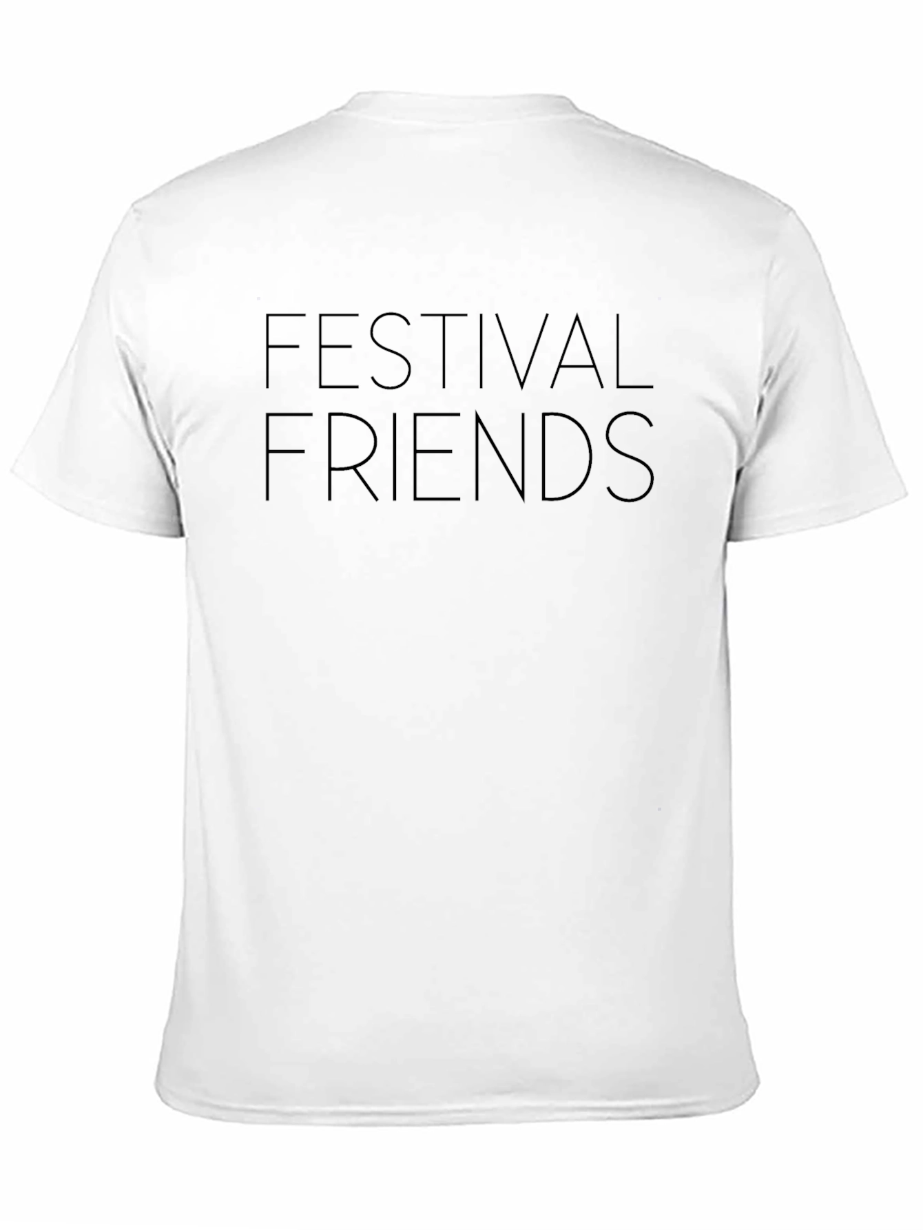 Festival Friends Black T-Shirt - Music Event Apparel