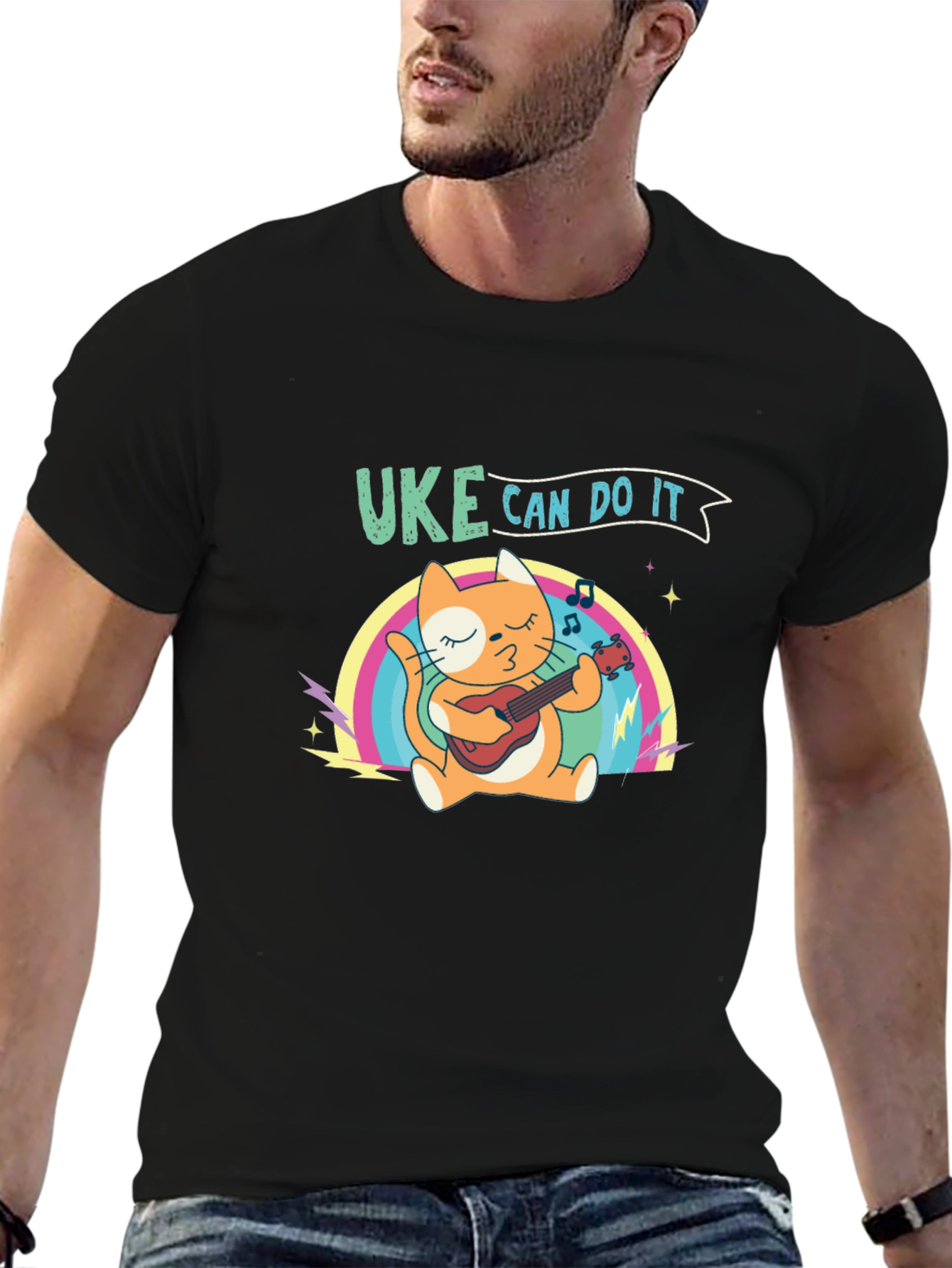 Uke Can Do It Cat T-Shirt