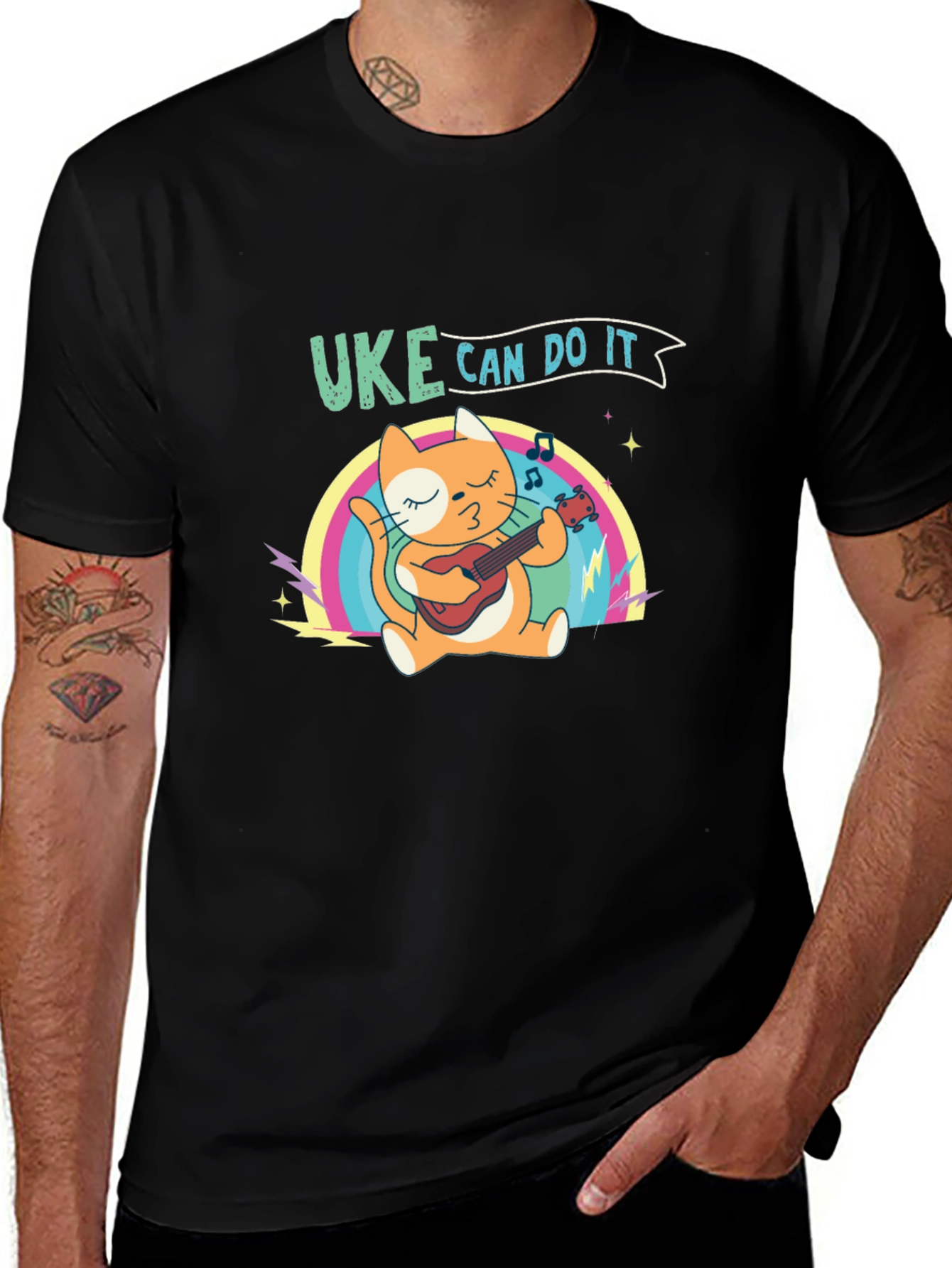 Uke Can Do It Cat T-Shirt