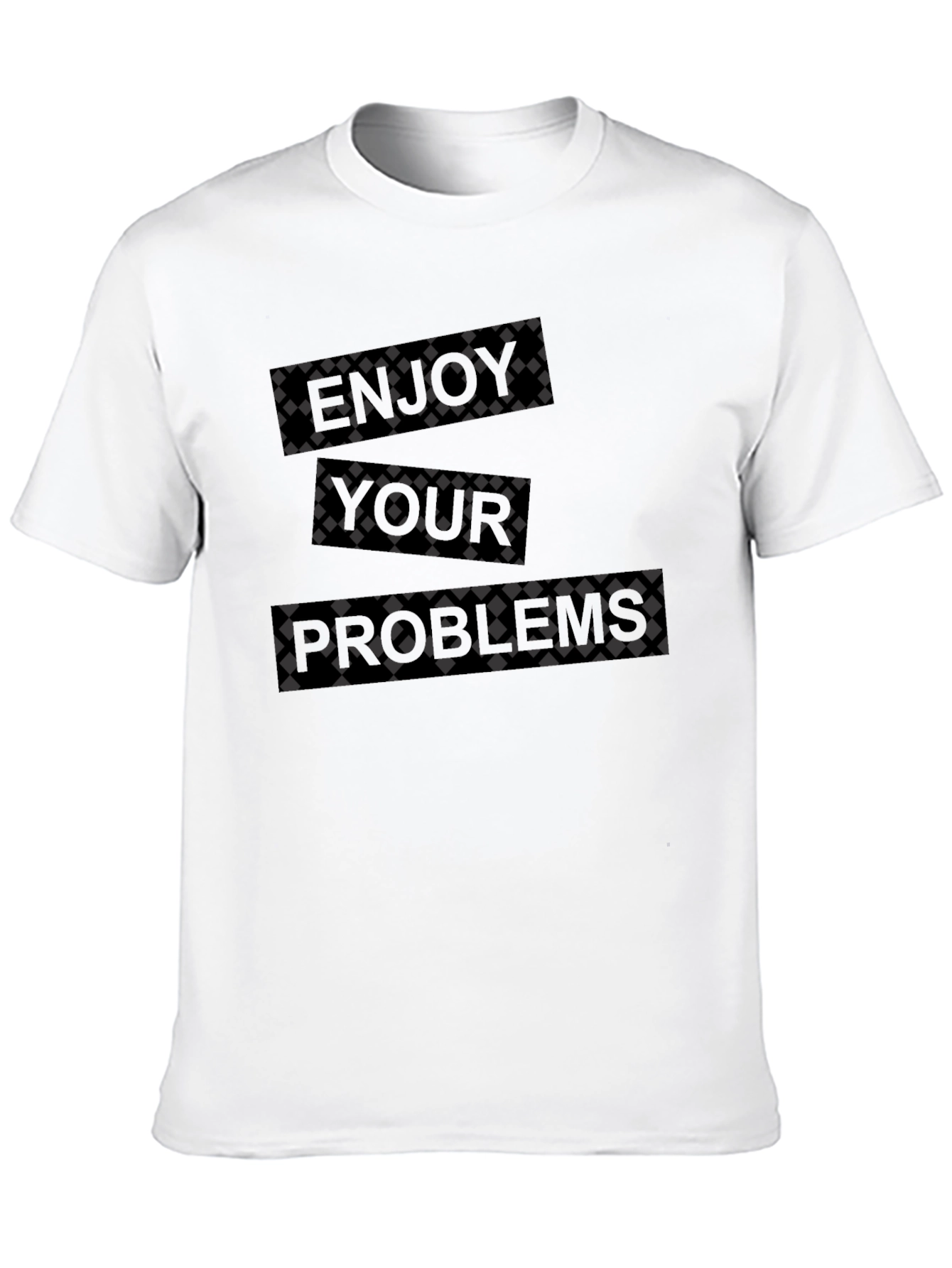 Enjoy Your Problems Mens Black Graphic Tee