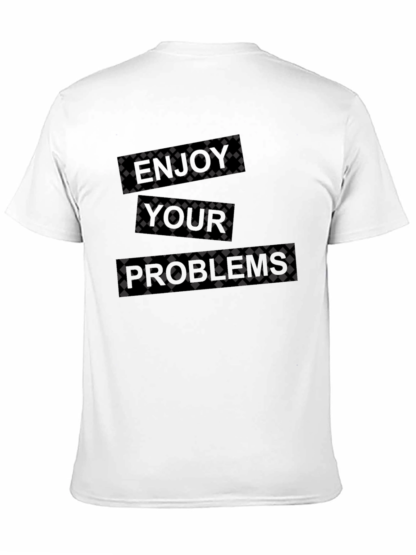 Enjoy Your Problems Mens Black Graphic Tee