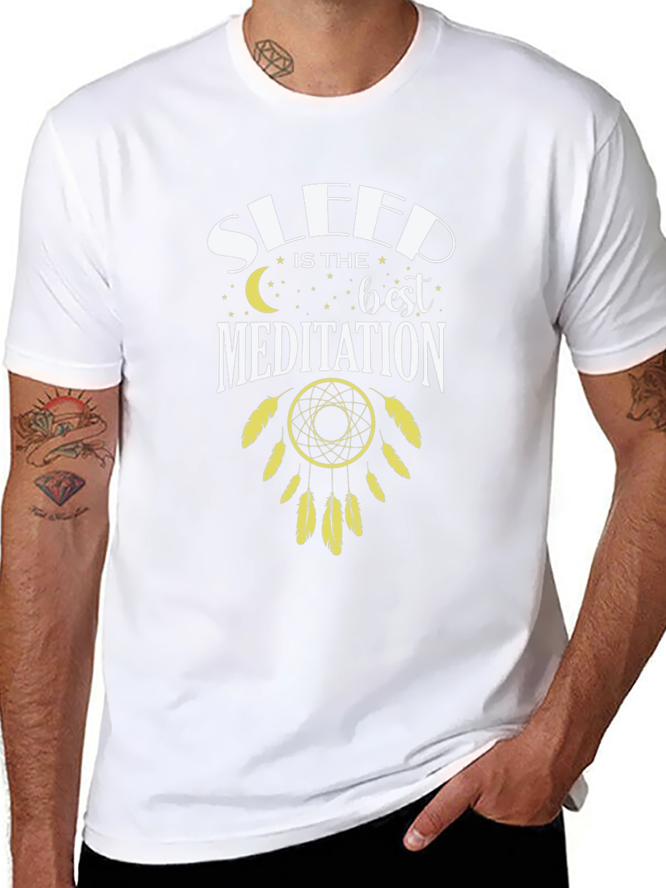 Sleep is the Best Meditation Dreamcatcher T-Shirt