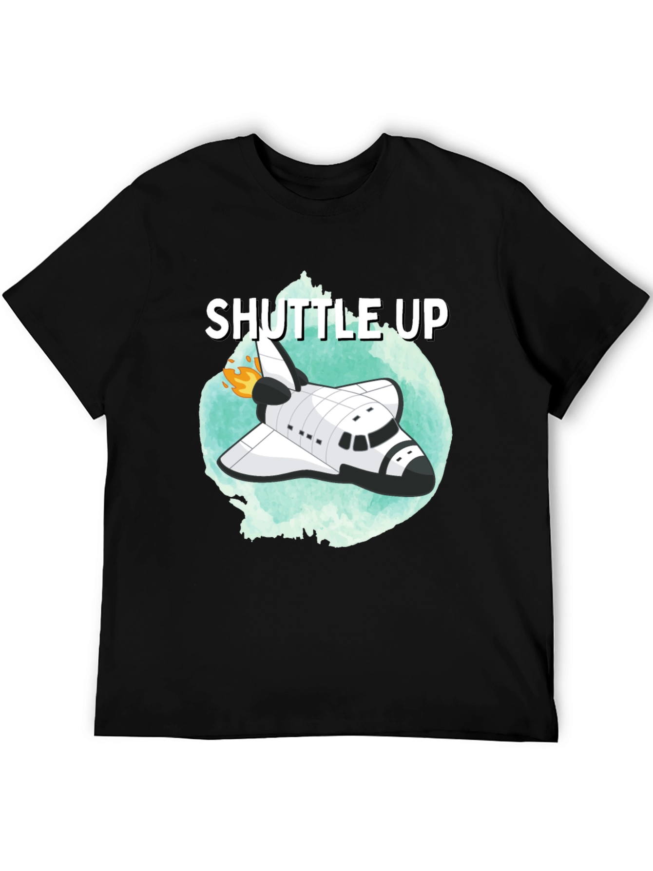 Shuttle Up Black T-Shirt