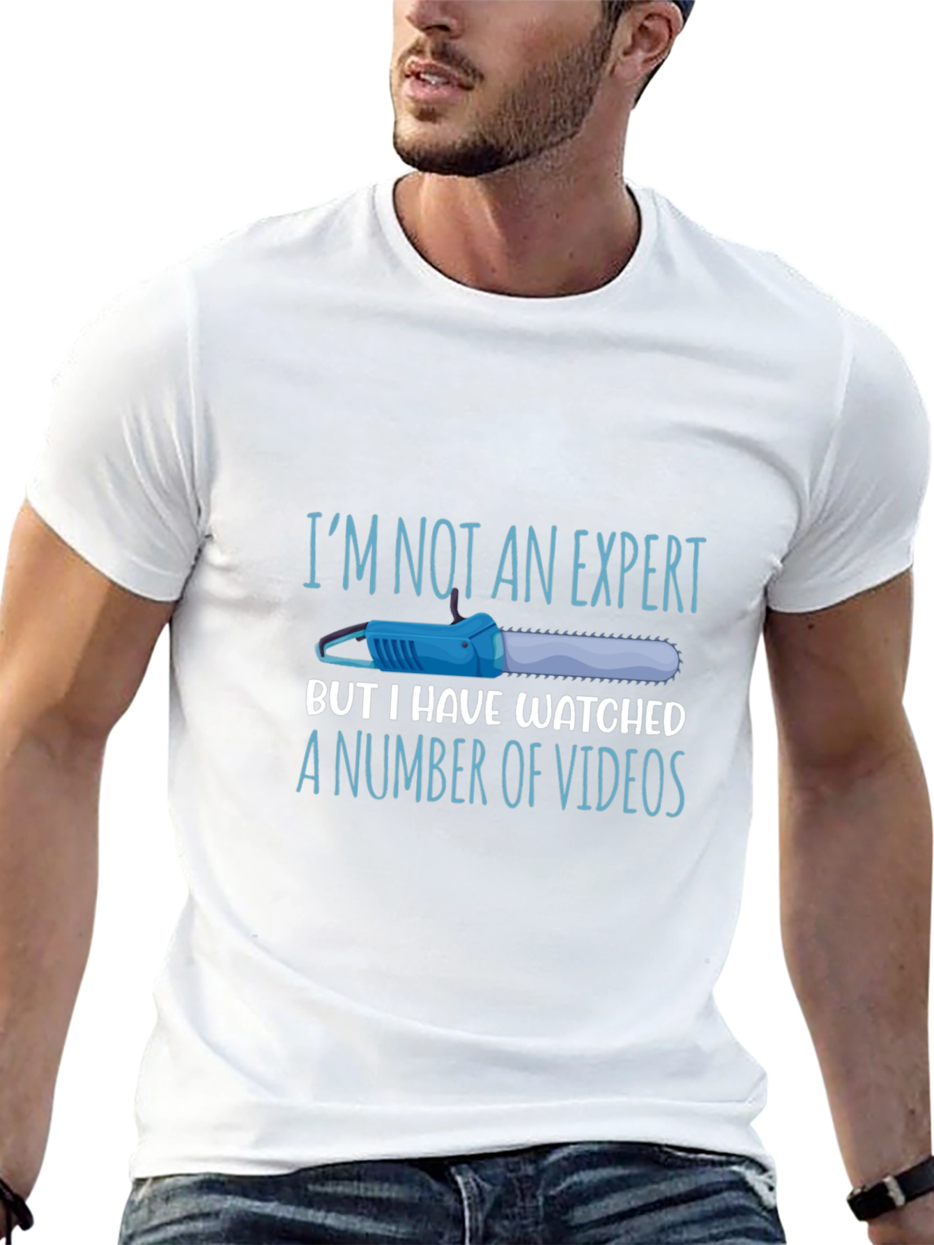 Funny Chainsaw T-Shirt - Im Not an Expert