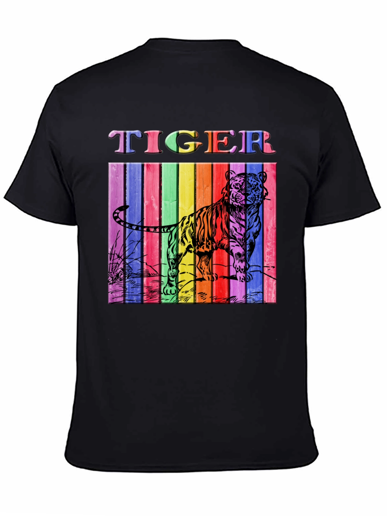 Rainbow Tiger Graphic Tee - Unisex