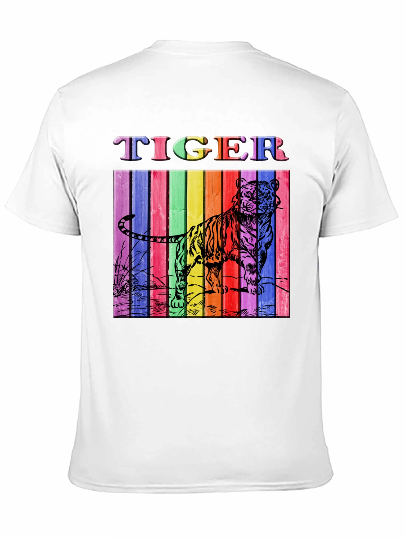 Rainbow Tiger Graphic Tee - Unisex