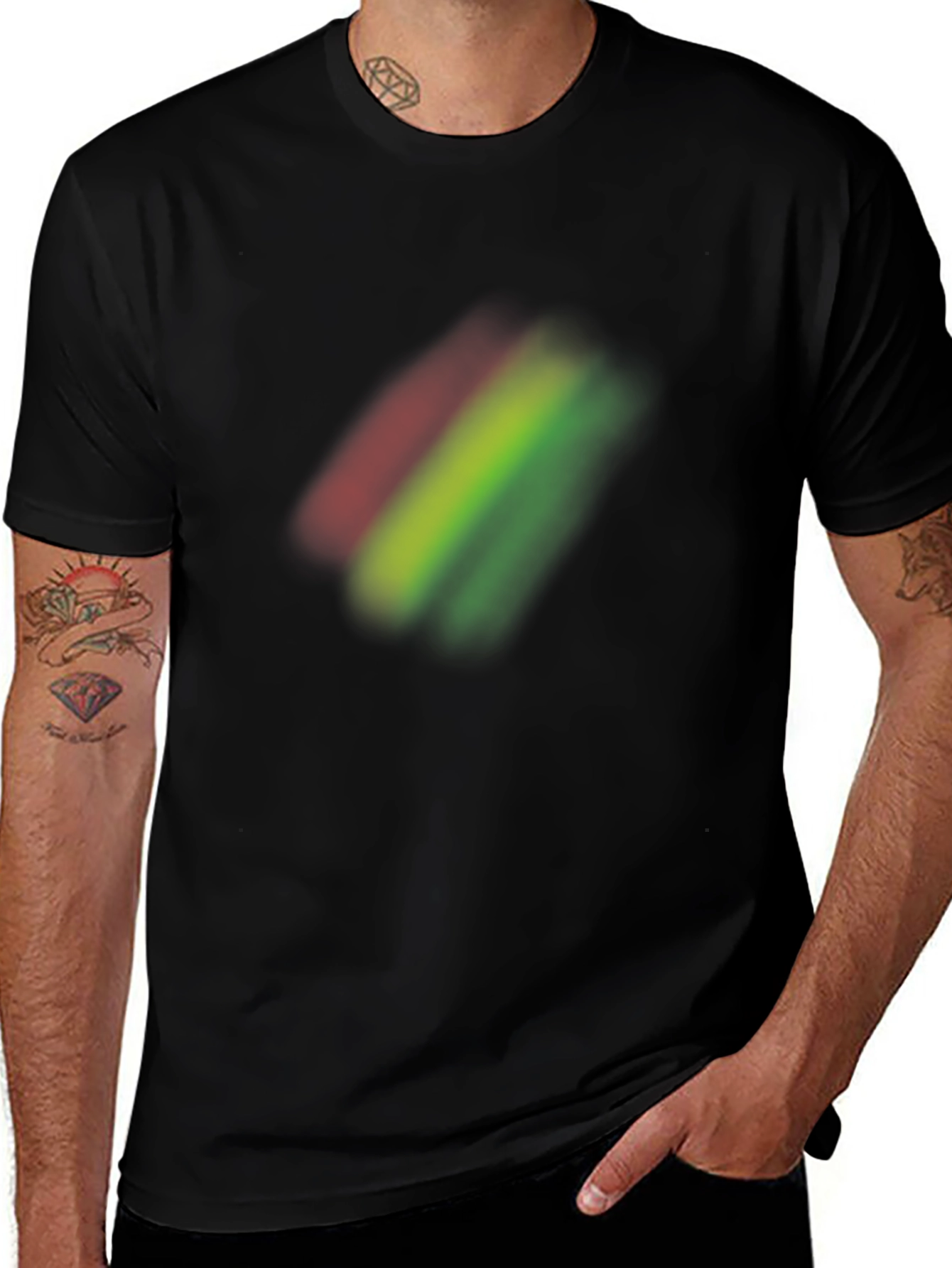 Rasta Stripe T-Shirt - Reggae Inspired Style