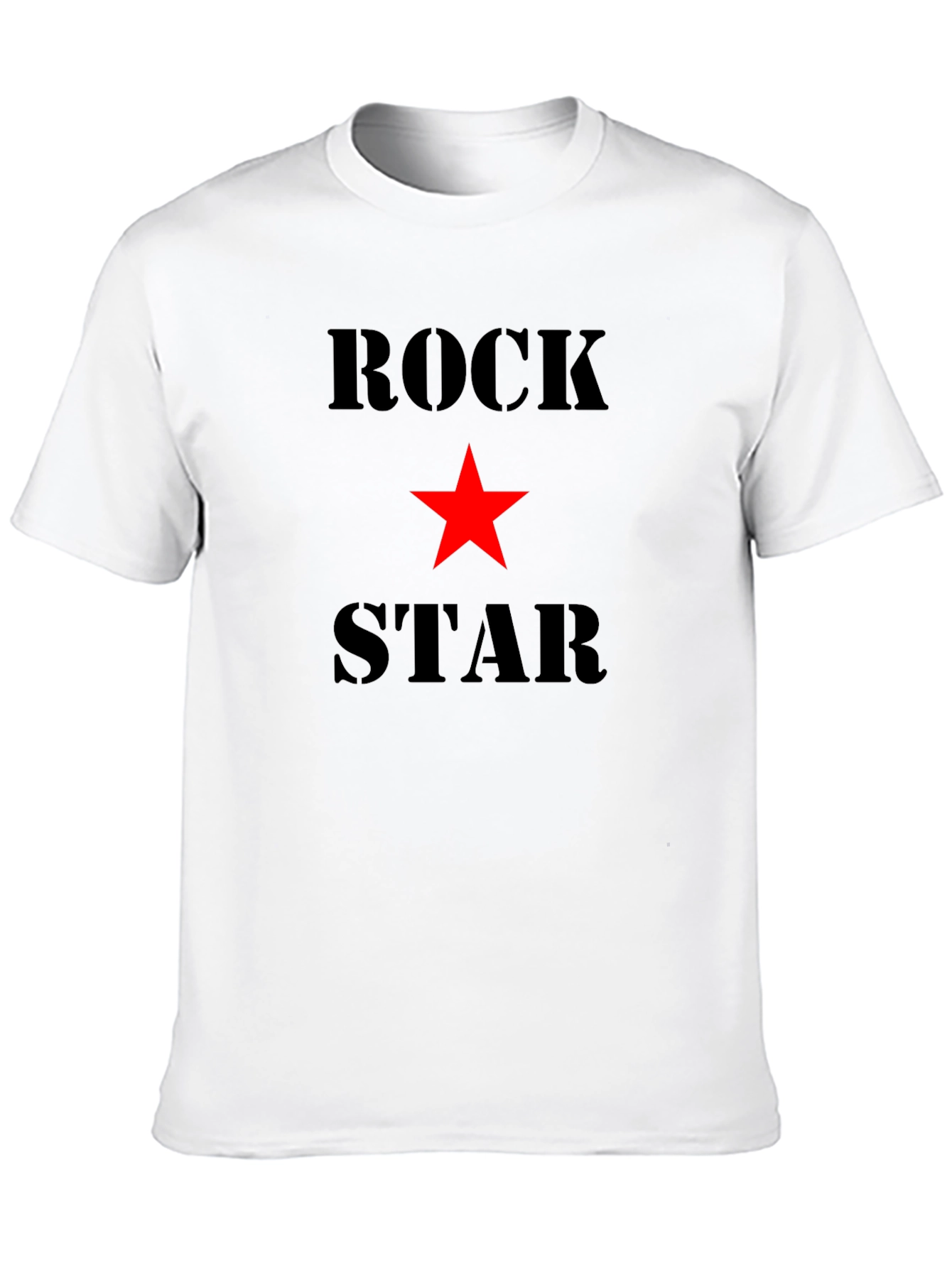 Rock Star Black Graphic Tee Shirt