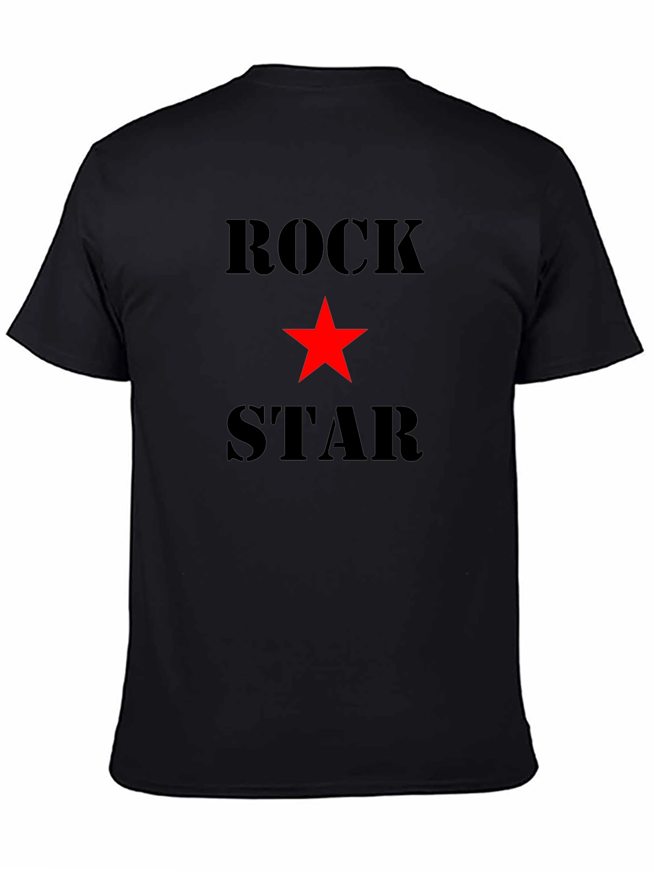 Rock Star Black Graphic Tee Shirt