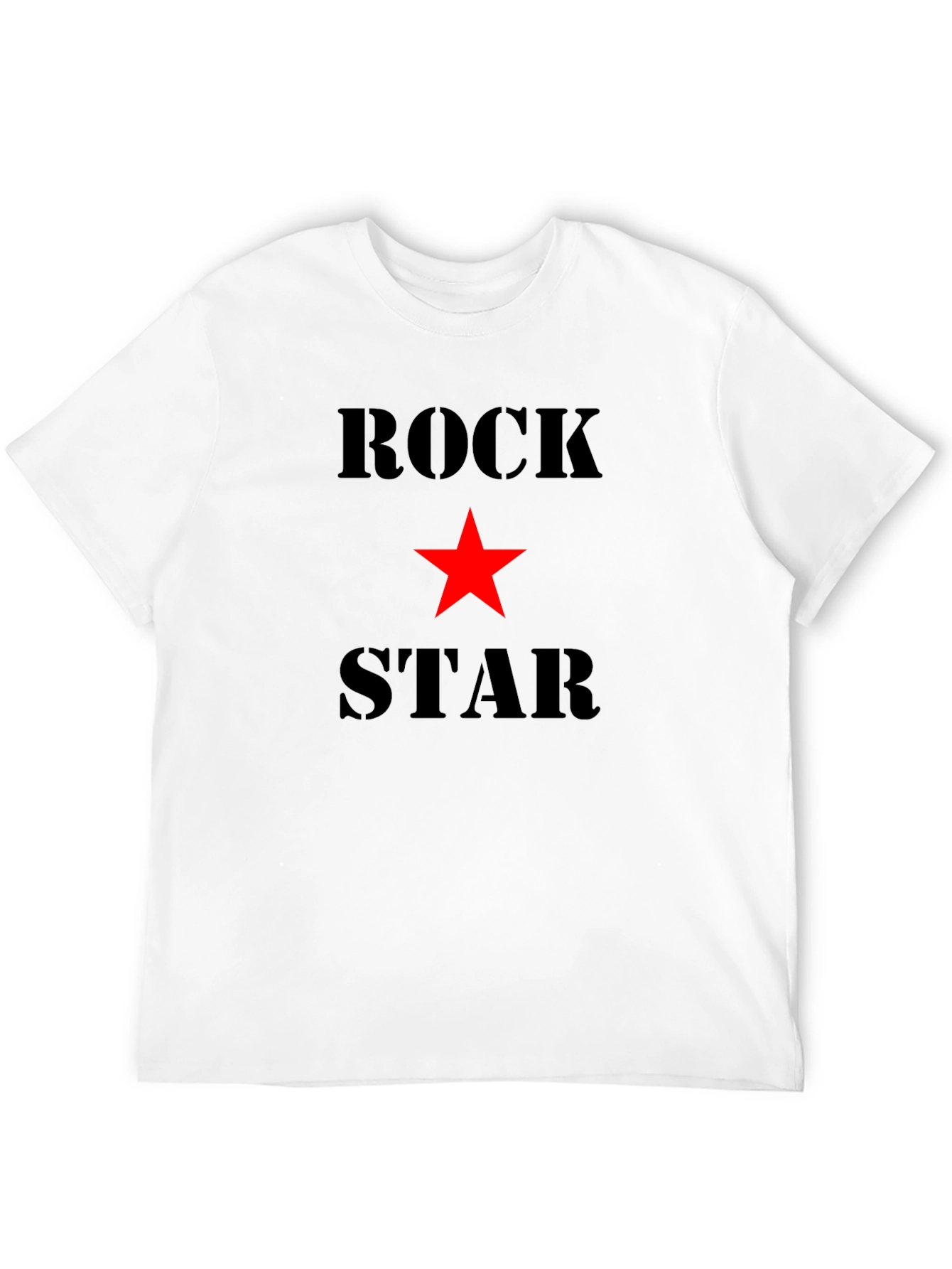 Rock Star Black Graphic Tee Shirt