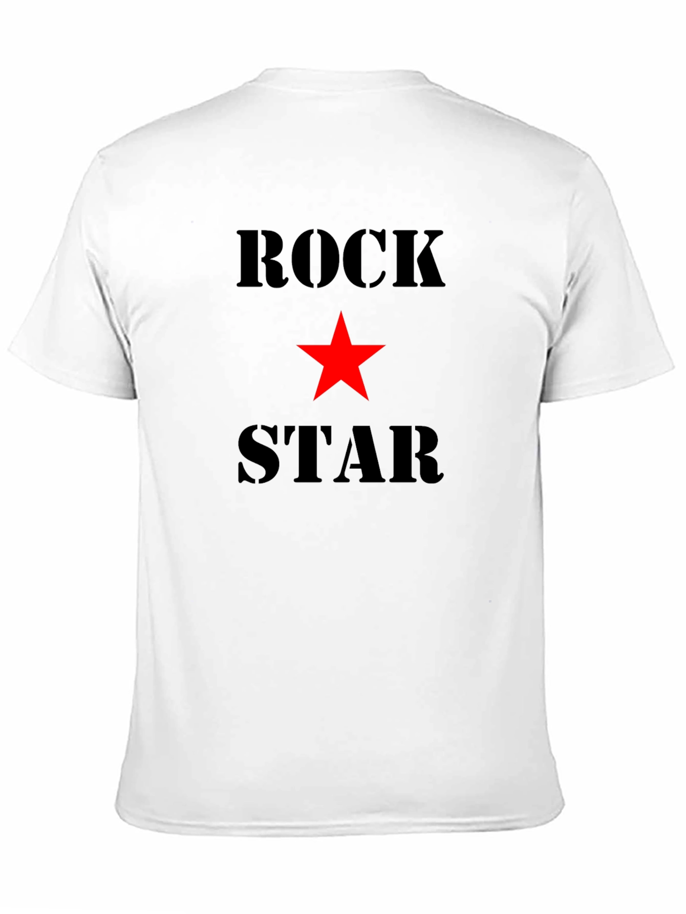 Rock Star Black Graphic Tee Shirt