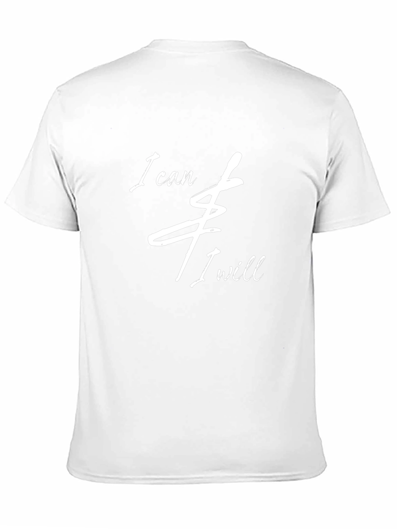 I Can and I Will Black Graphic T-Shirt