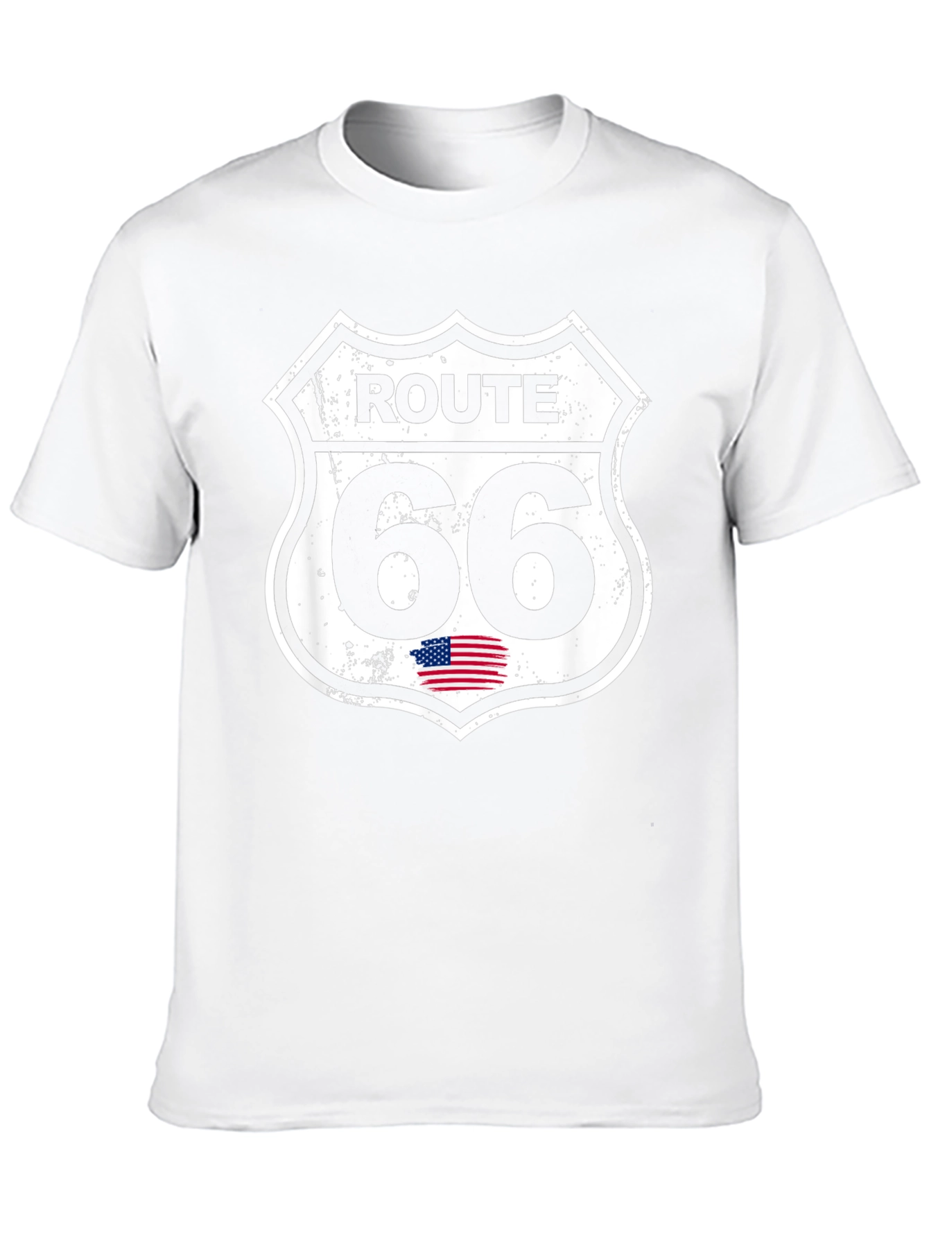 Route 66 Graphic Tee - Black Cotton T-Shirt