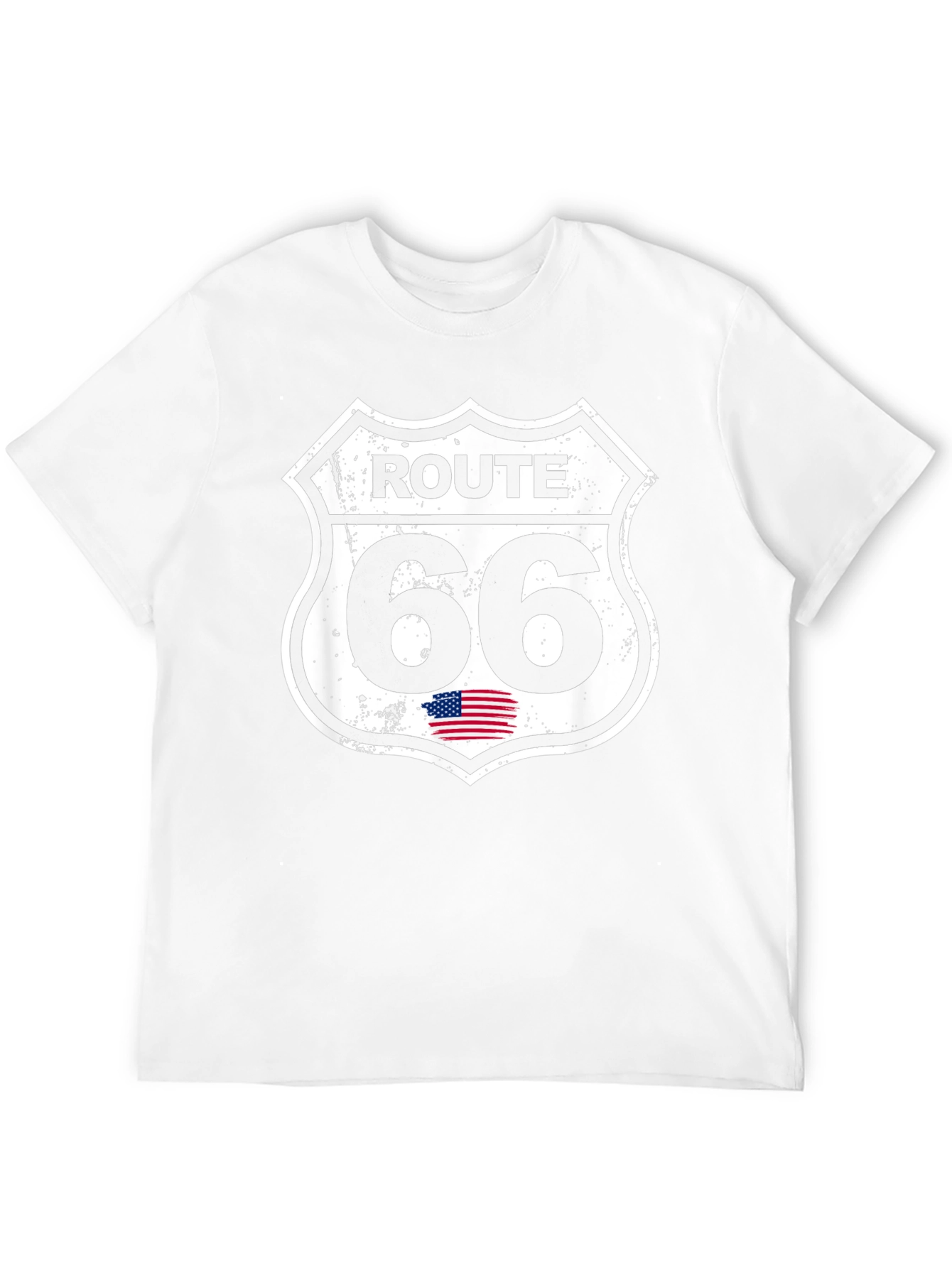 Route 66 Graphic Tee - Black Cotton T-Shirt