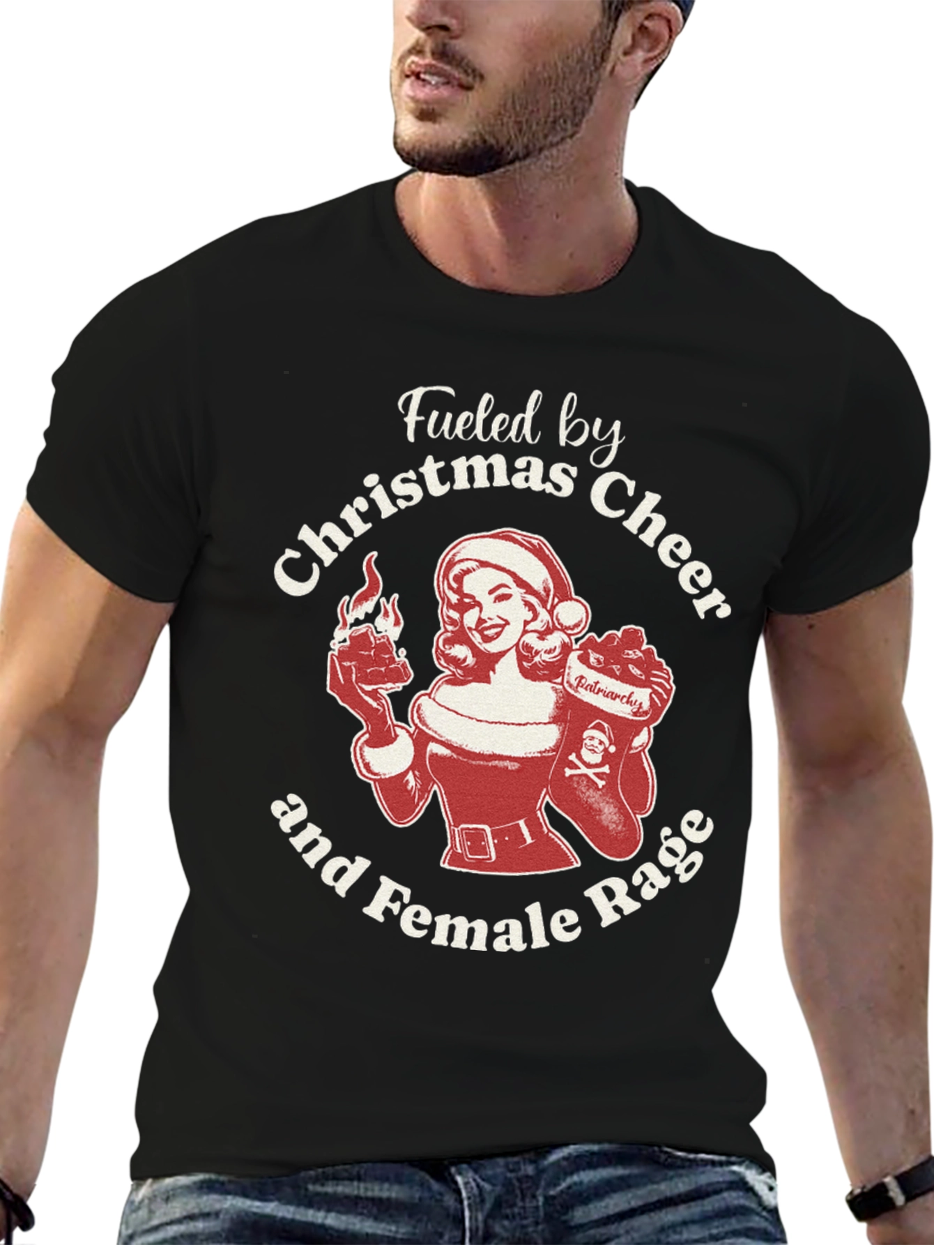 Christmas Cheer & Female Rage T-Shirt