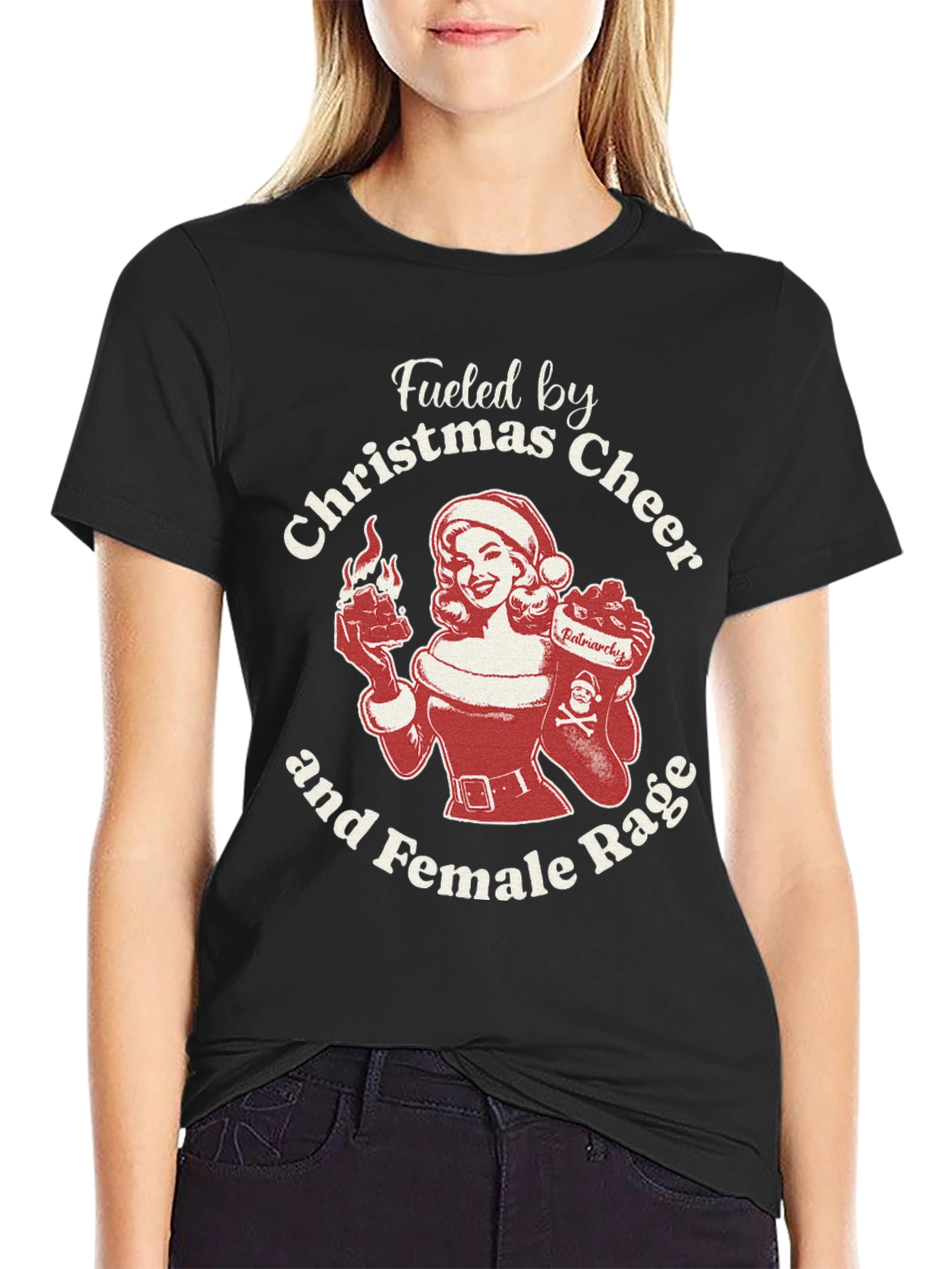 Christmas Cheer & Female Rage T-Shirt