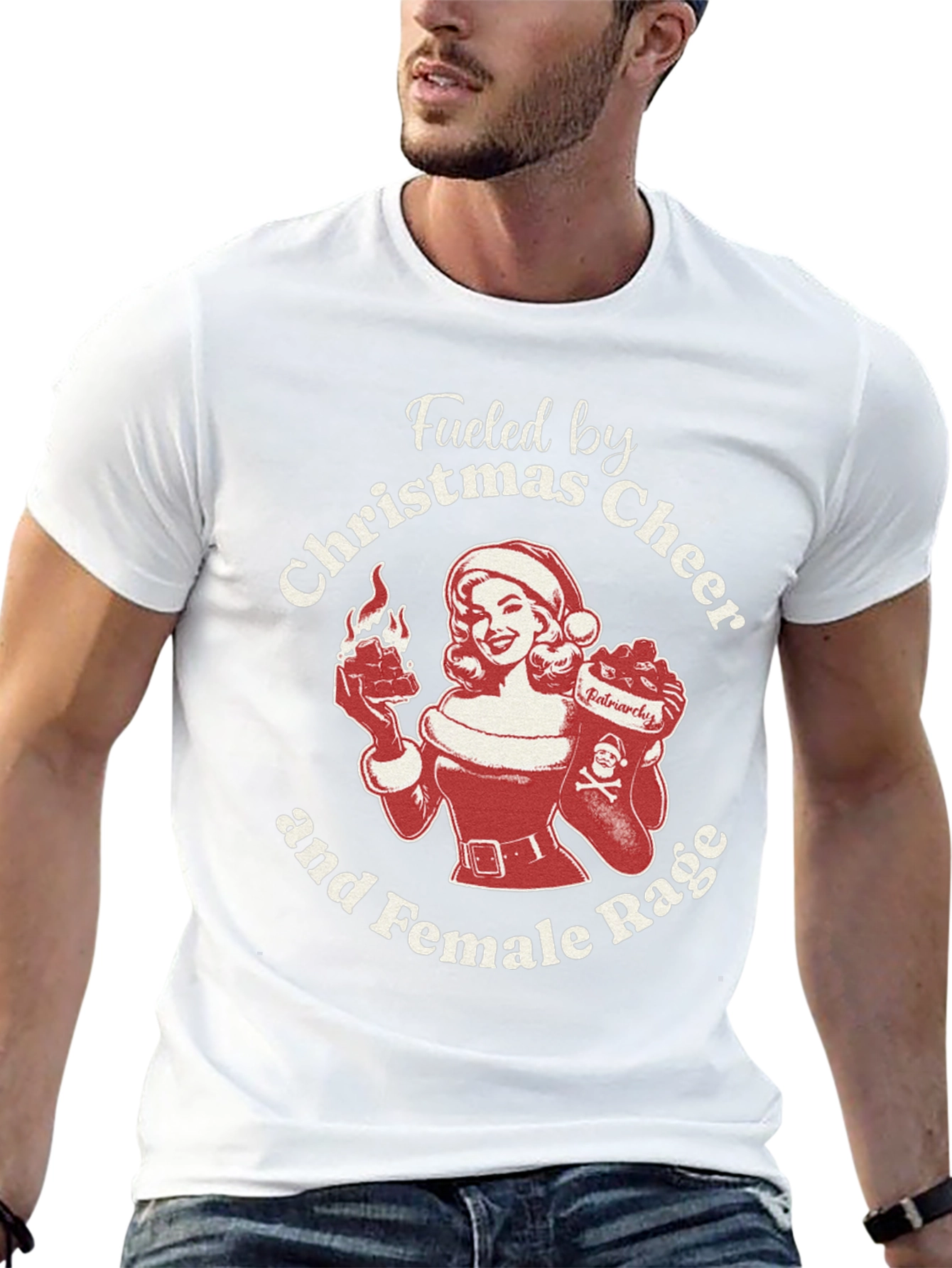 Christmas Cheer & Female Rage T-Shirt