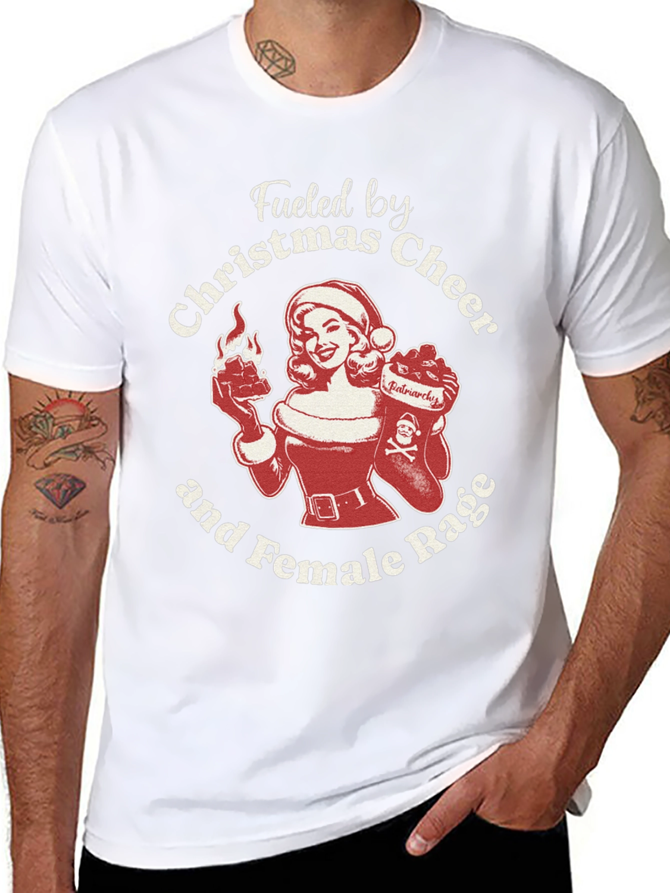 Christmas Cheer & Female Rage T-Shirt